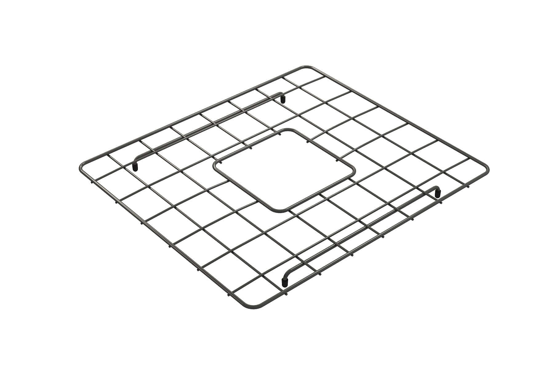 Alternate Image for BOCCHI Gun Metal Stainless Steel Sink Grid for 20" 1136 Kitchen Sinks, 2300 2013GM