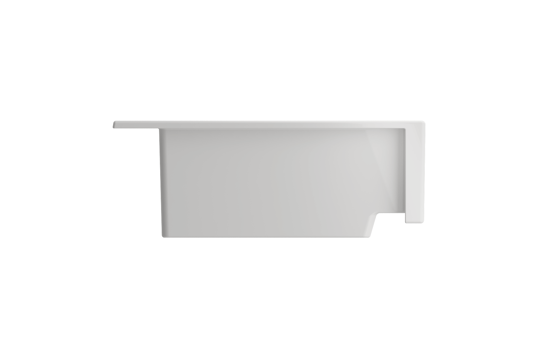 Alternate Image for BOCCHI Nuova 34" Fireclay Farmhouse Sink Kit with Faucet and Accessories, White (sink) / Stainless Steel (faucet), 1500-001-2020SS