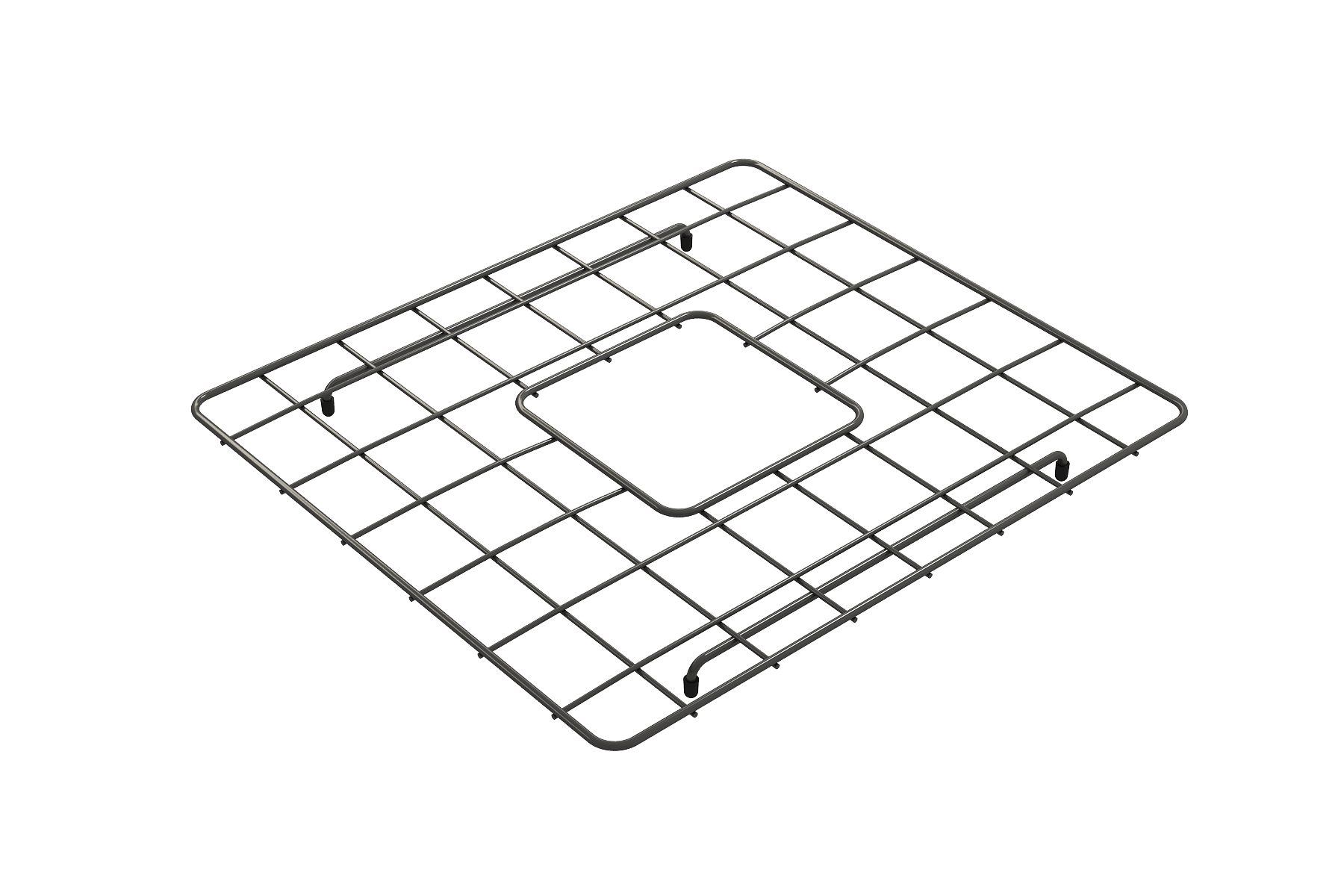 Alternate Image for BOCCHI Gun Metal Stainless Steel Sink Grid for 20" 1136 Kitchen Sinks, 2300 2013GM