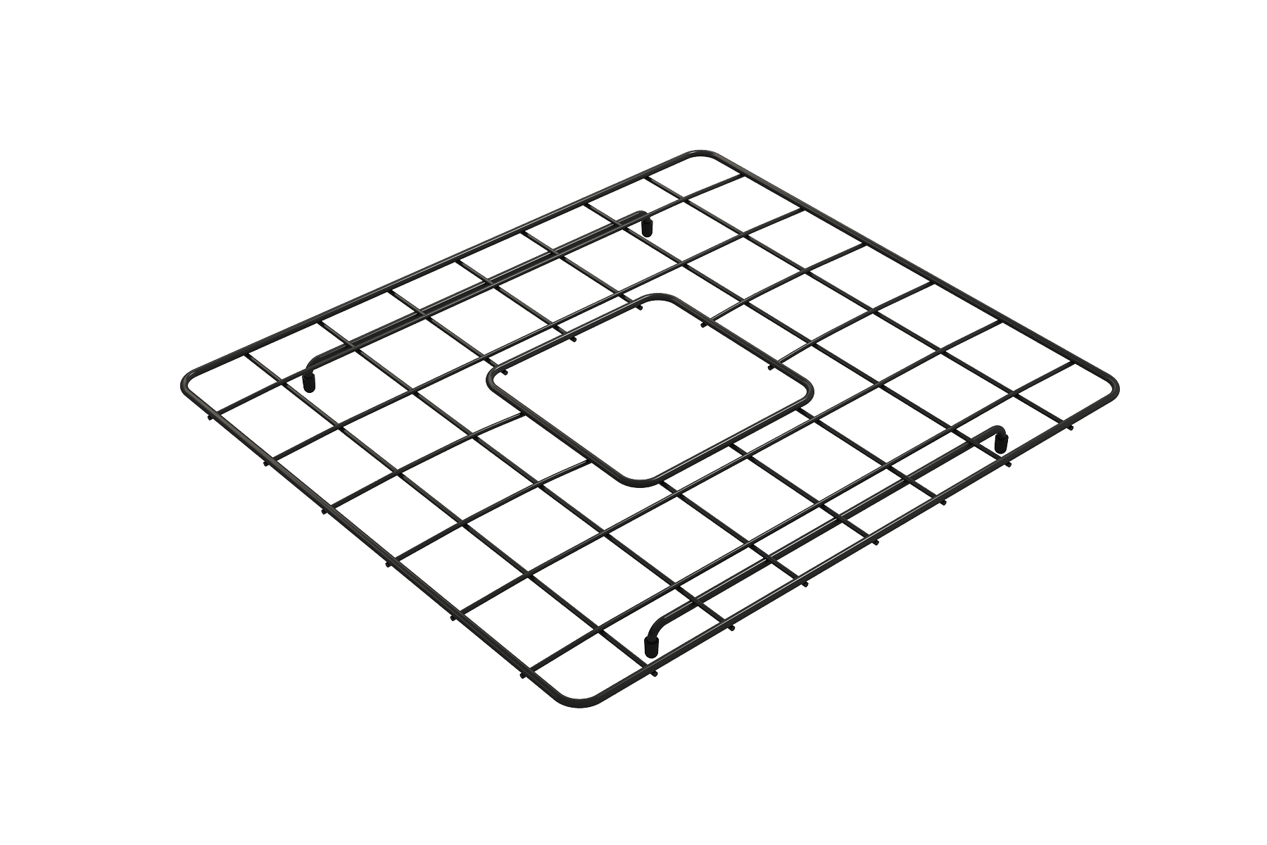 Alternate Image for BOCCHI Matte Black Stainless Steel Sink Grid for 20" 1136 Kitchen Sinks, 2300 2013MB