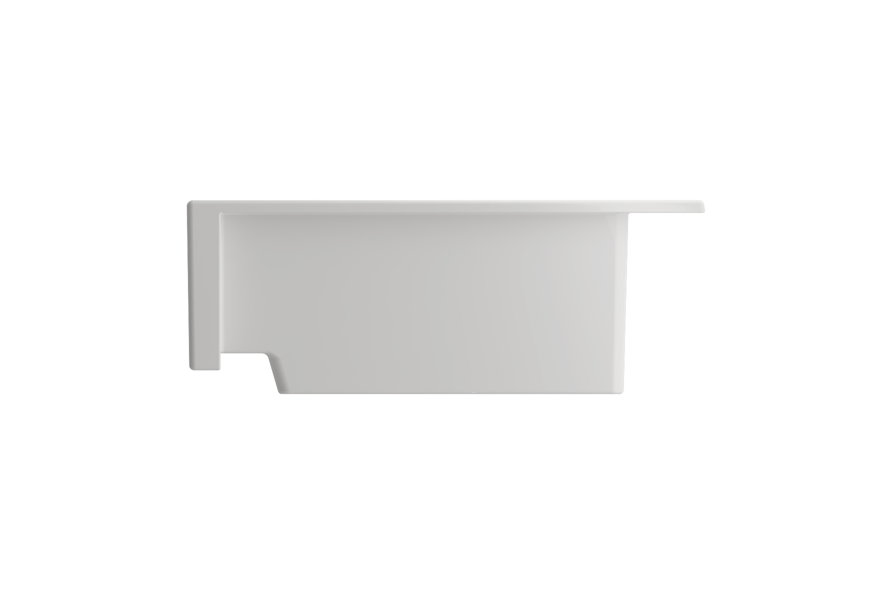 Alternate Image for BOCCHI Nuova 34" Fireclay Farmhouse Sink Kit with Faucet and Accessories, White (sink) / Stainless Steel (faucet), 1500-001-2020SS