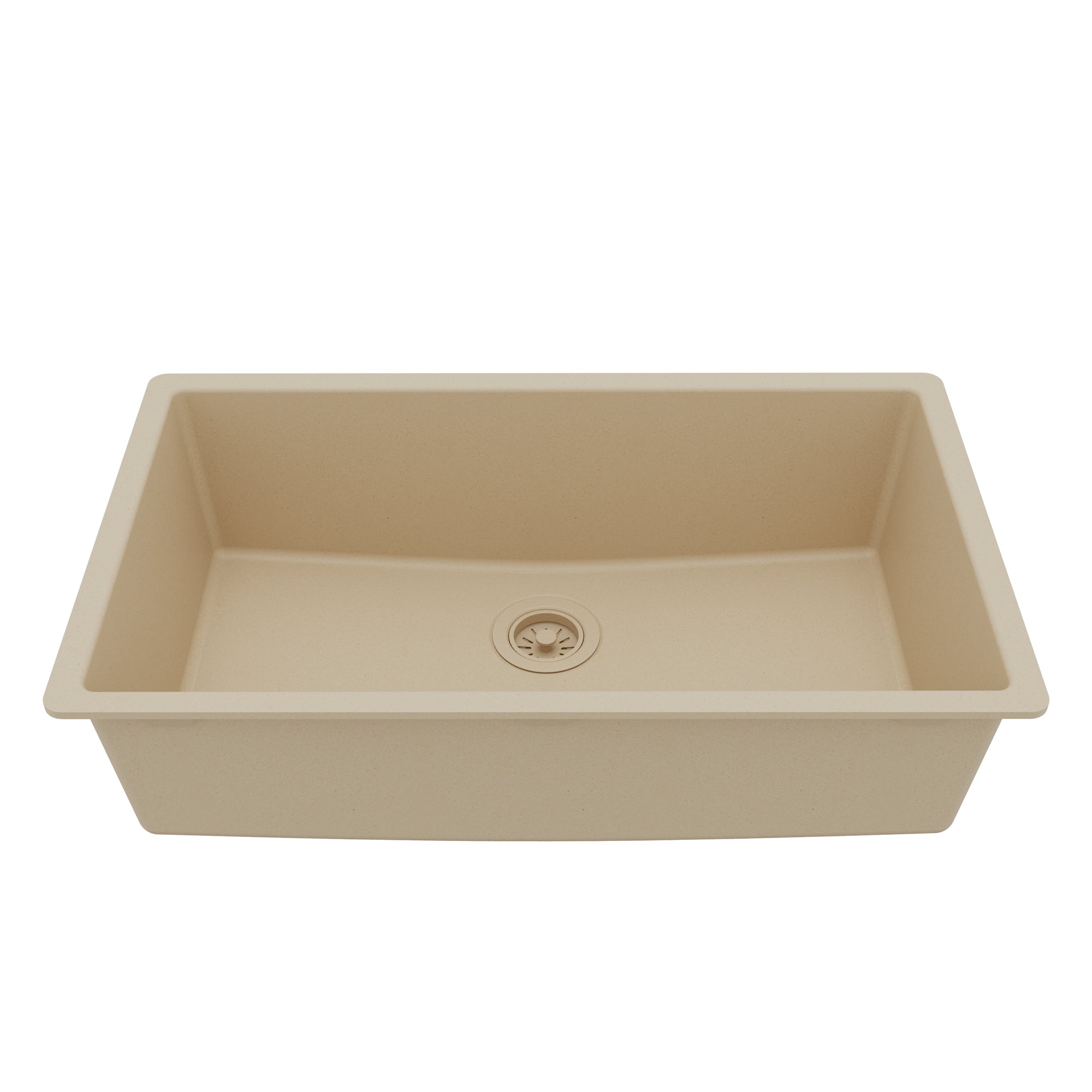 Main Image of Karran 32" Undermount Quartz Composite Kitchen Sink, Bisque, QU-812-BI
