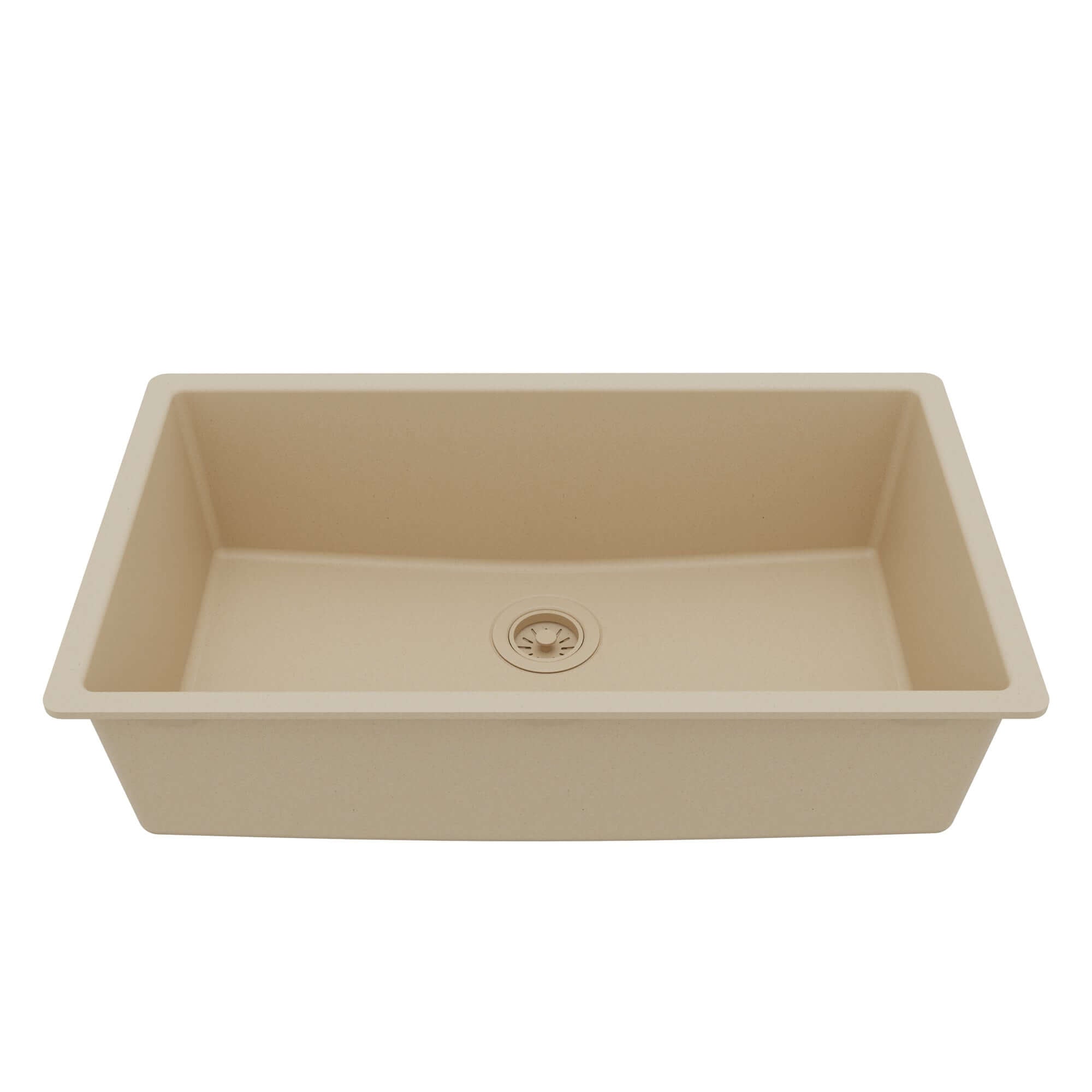 Main Image of Karran 32" Undermount Quartz Composite Kitchen Sink, Bisque, QU-812-BI