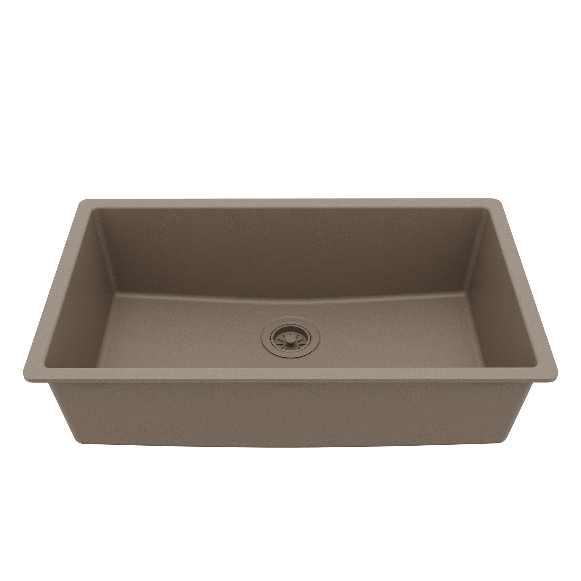 Main Image of Karran 32" Undermount Quartz Composite Kitchen Sink, Concrete, QU-812-CN