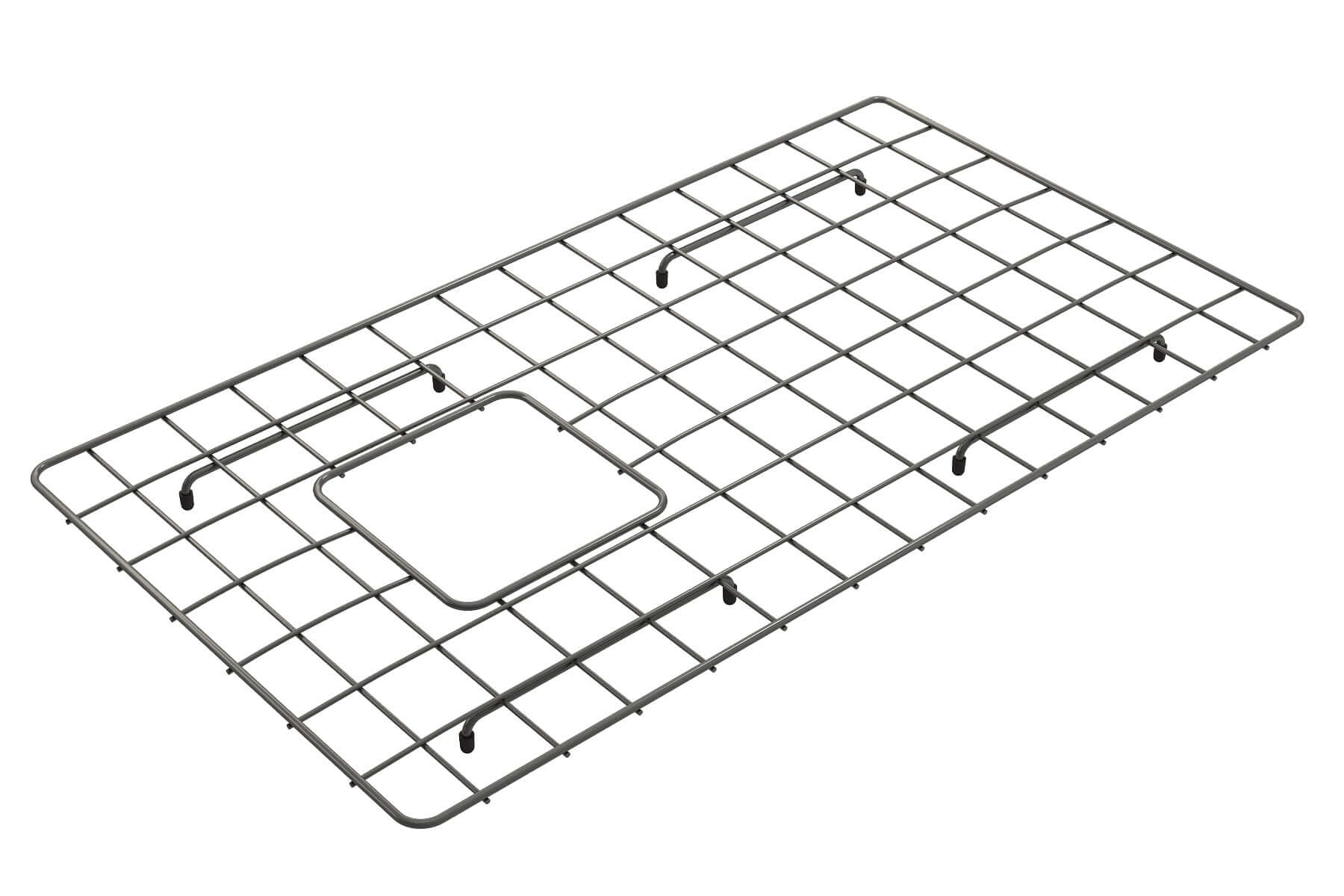 Alternate Image for BOCCHI Gun Metal Stainless Steel Sink Grid for 30" 1344 Kitchen Sinks, 2300 2003GM