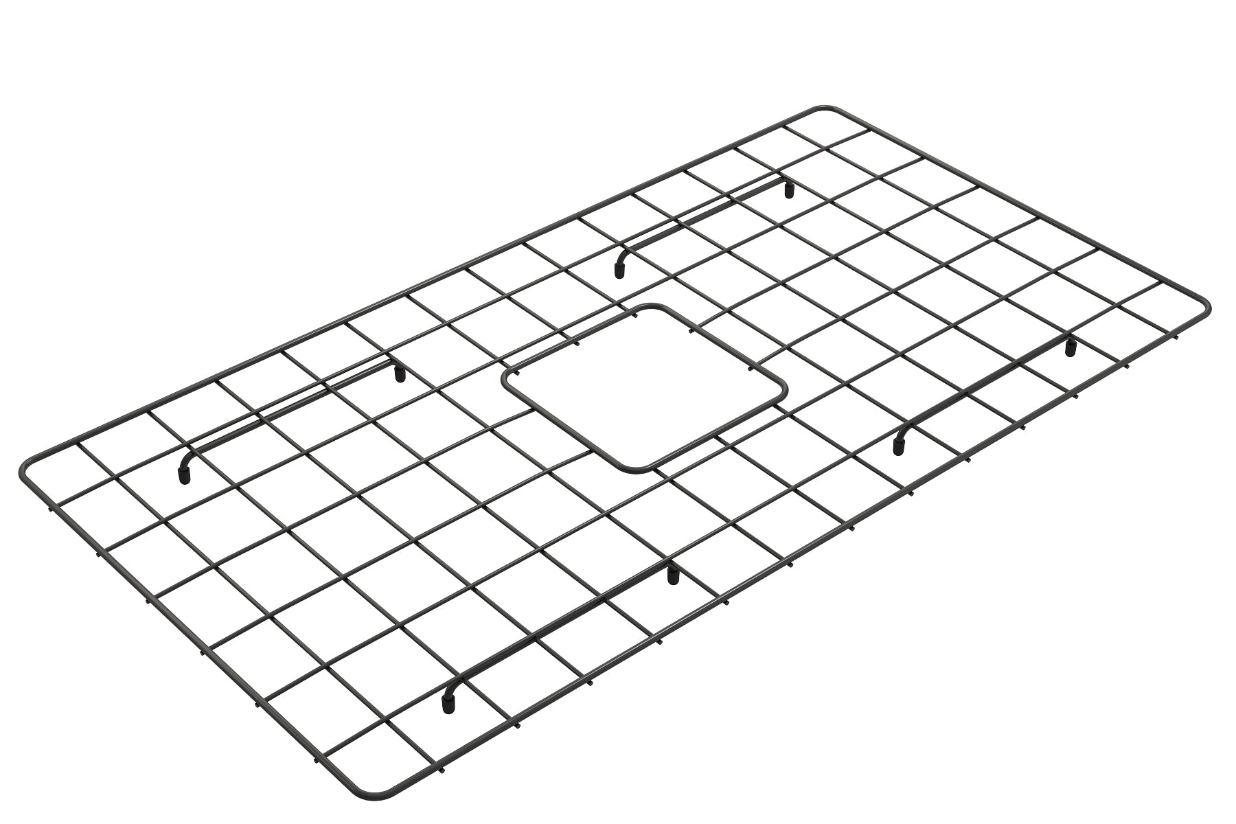 BOCCHI Matte Black Stainless Steel Sink Grid for 33" 1352/1353/1504 Kitchen Sinks, 2300 2004MB