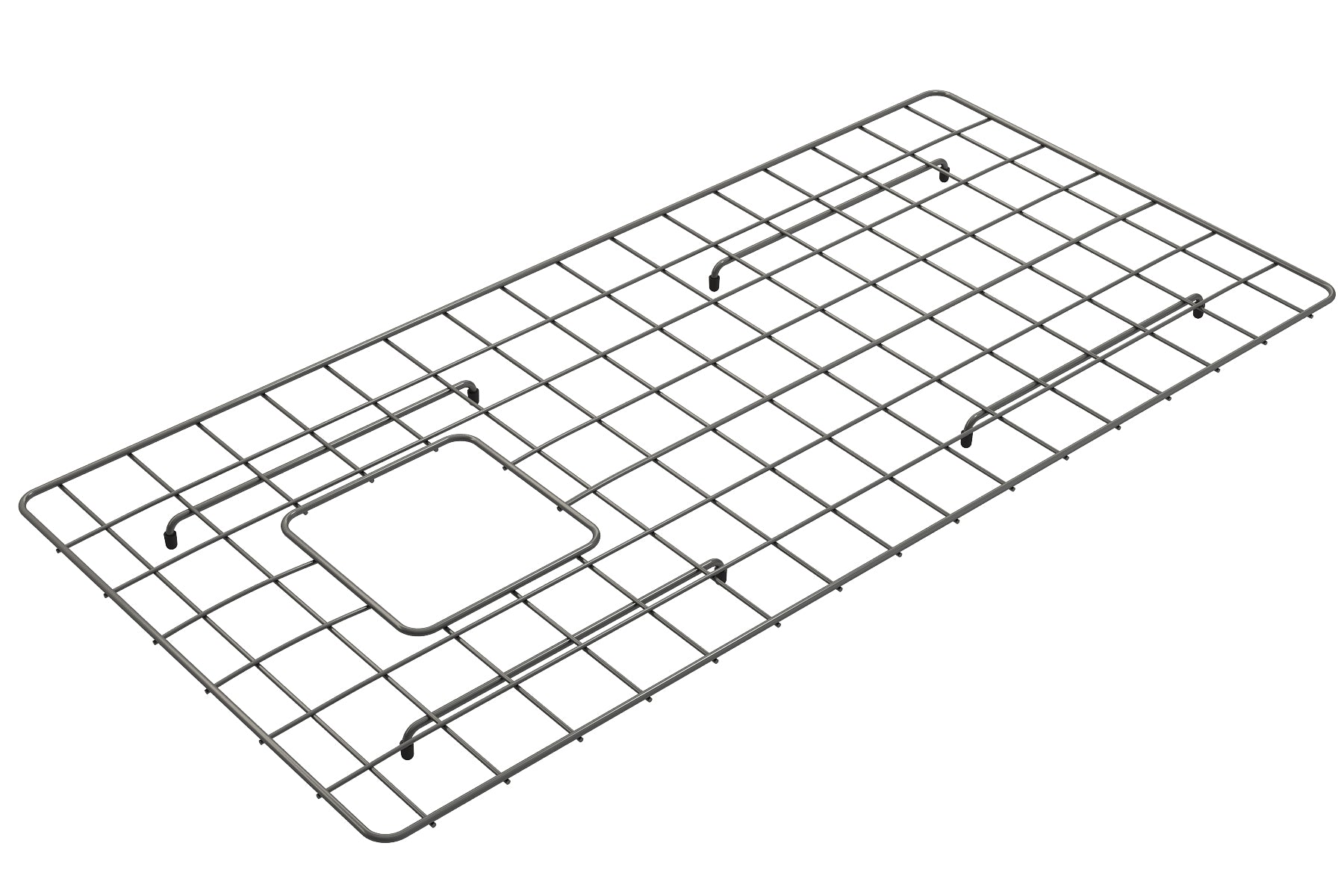 BOCCHI Gun Metal Stainless Steel Sink Grid for 36" 1354/1505 Kitchen Sinks, 2300 2005GM