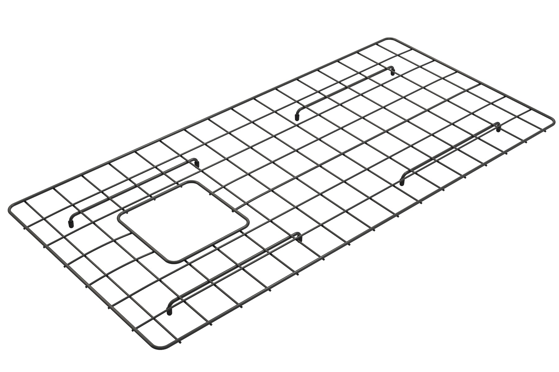 BOCCHI Matte Black Stainless Steel Sink Grid for 36" 1354/1505 Kitchen Sinks, 2300 2005MB