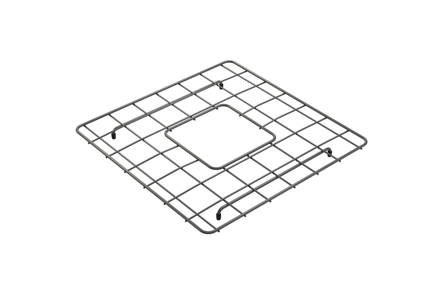 BOCCHI Gun Metal Stainless Steel Sink Grid for 36" 1348 Kitchen Sinks, 2300 2006GM