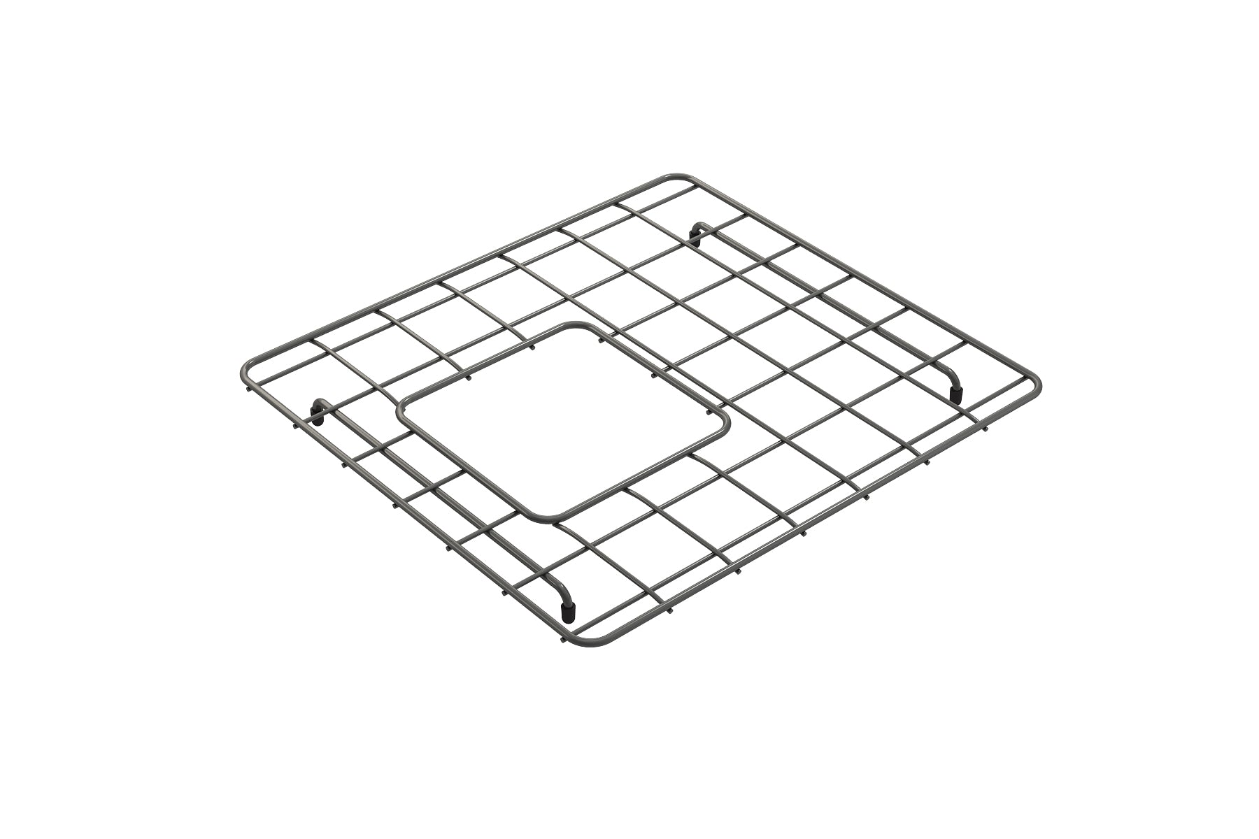 BOCCHI Gun Metal Stainless Steel Sink Grid for 34" 1501 Kitchen Sinks, 2300 2036GM