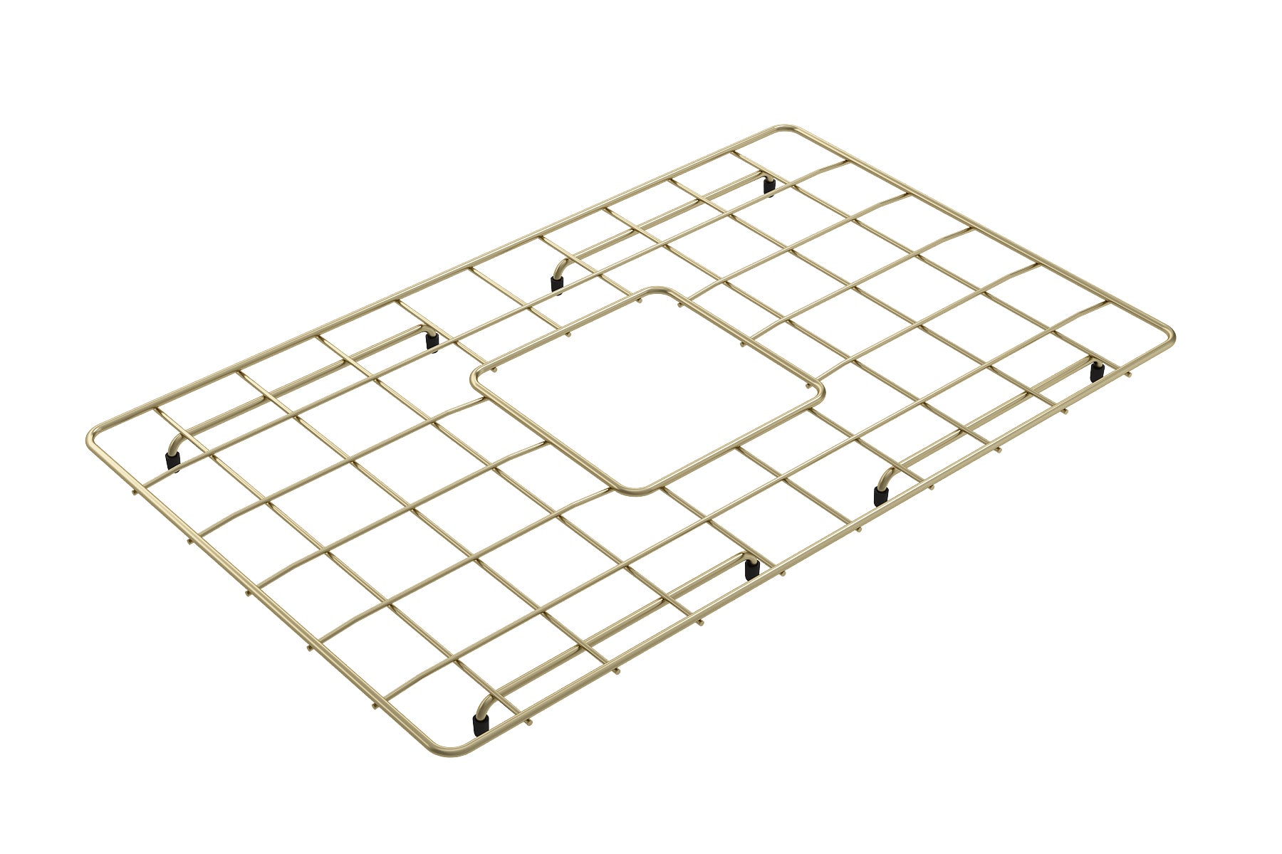 BOCCHI Brushed Gold Stainless Steel Sink Grid for 27" 1633 Kitchen Sinks, 2300 2058BG