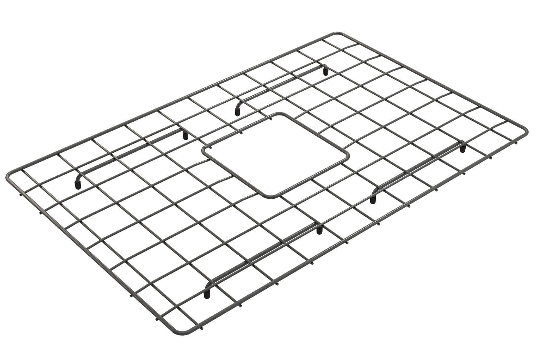 Alternate Image for BOCCHI Gun Metal Stainless Steel Sink Grid for 27" 1628 Kitchen Sinks, 2300 2059GM