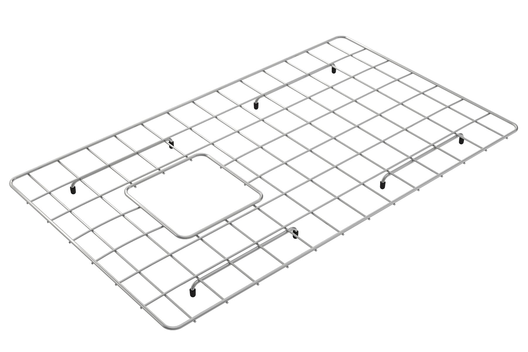 BOCCHI Stainless Steel Sink Kit Grid for 30in. 1346/1347 Farmhouse Apron Front Fireclay Single Bowl Kitchen Sink, 2300 2002