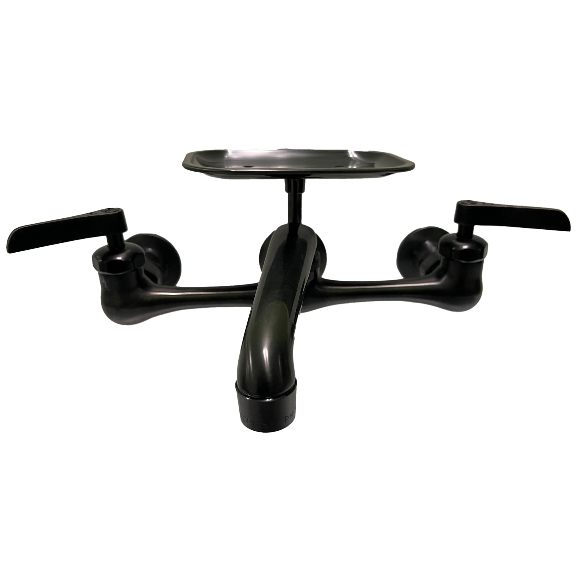 Alternate Image for Nantucket Sinks Premium Kitchen 1.5 GPM Brass Utility/Mud/Laundry Faucet, Handle, Black, CIF-2HMBL