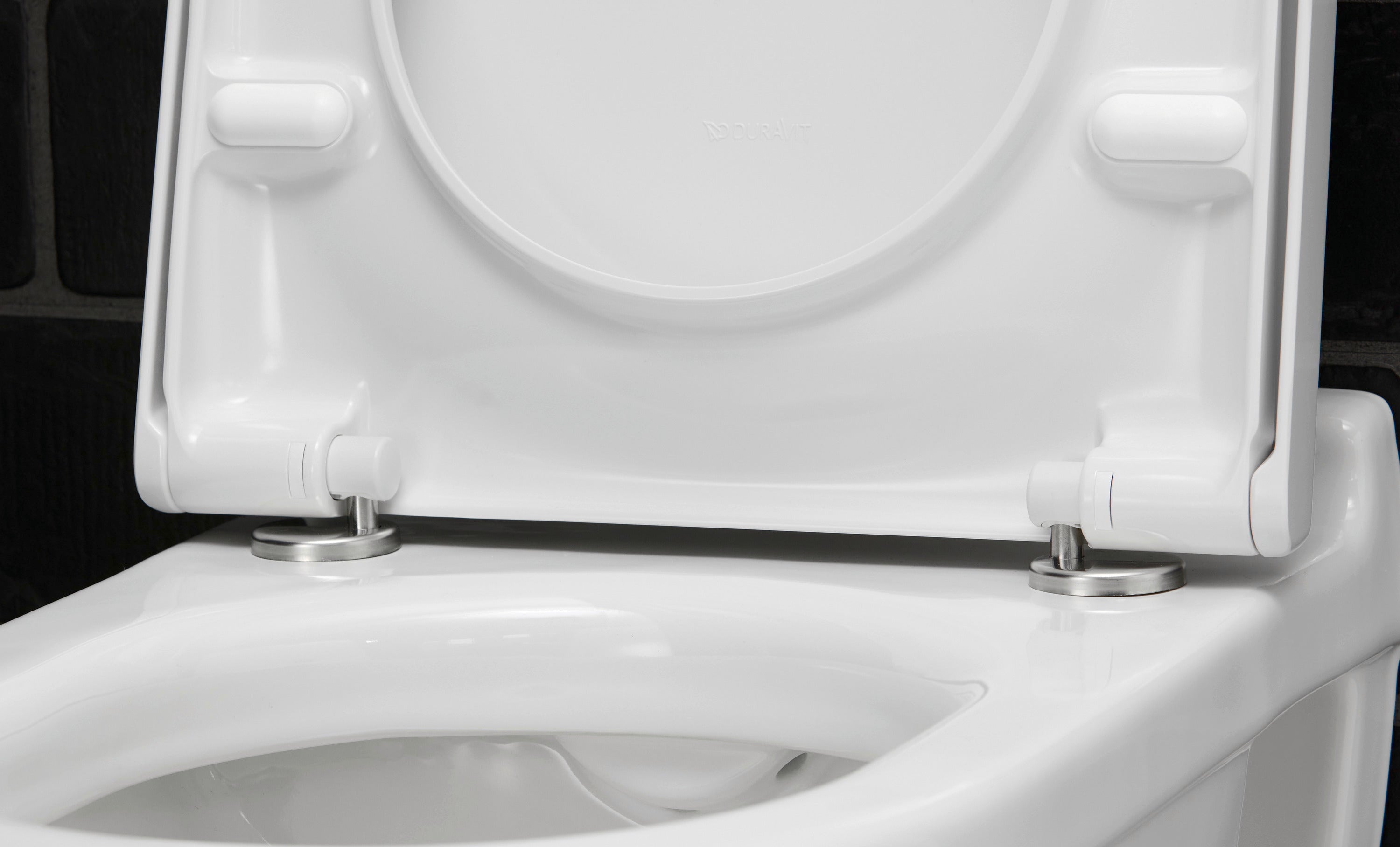 Starck 3 Elongated Slow Close Toilet Seat in White