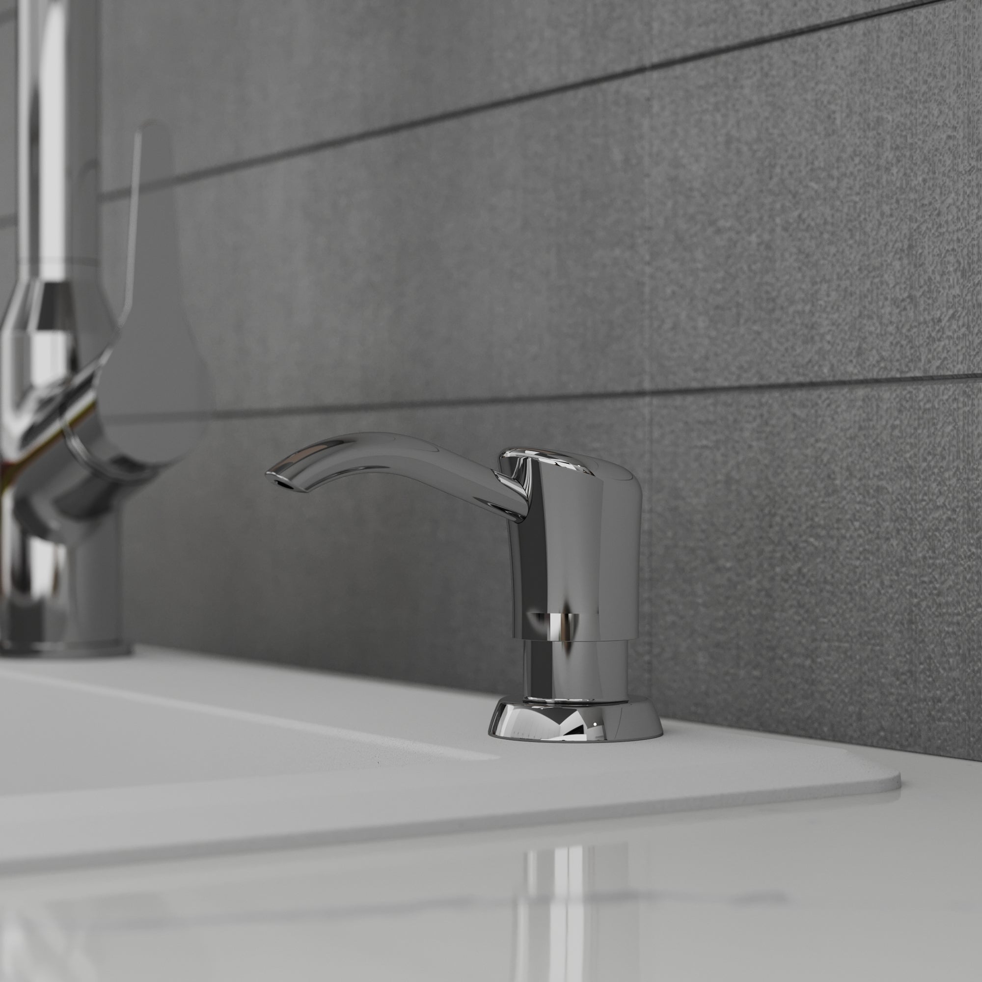 Karran SD45 Kitchen Soap/Lotion Dispenser in Chrome, Lead-free Brass, SD45C