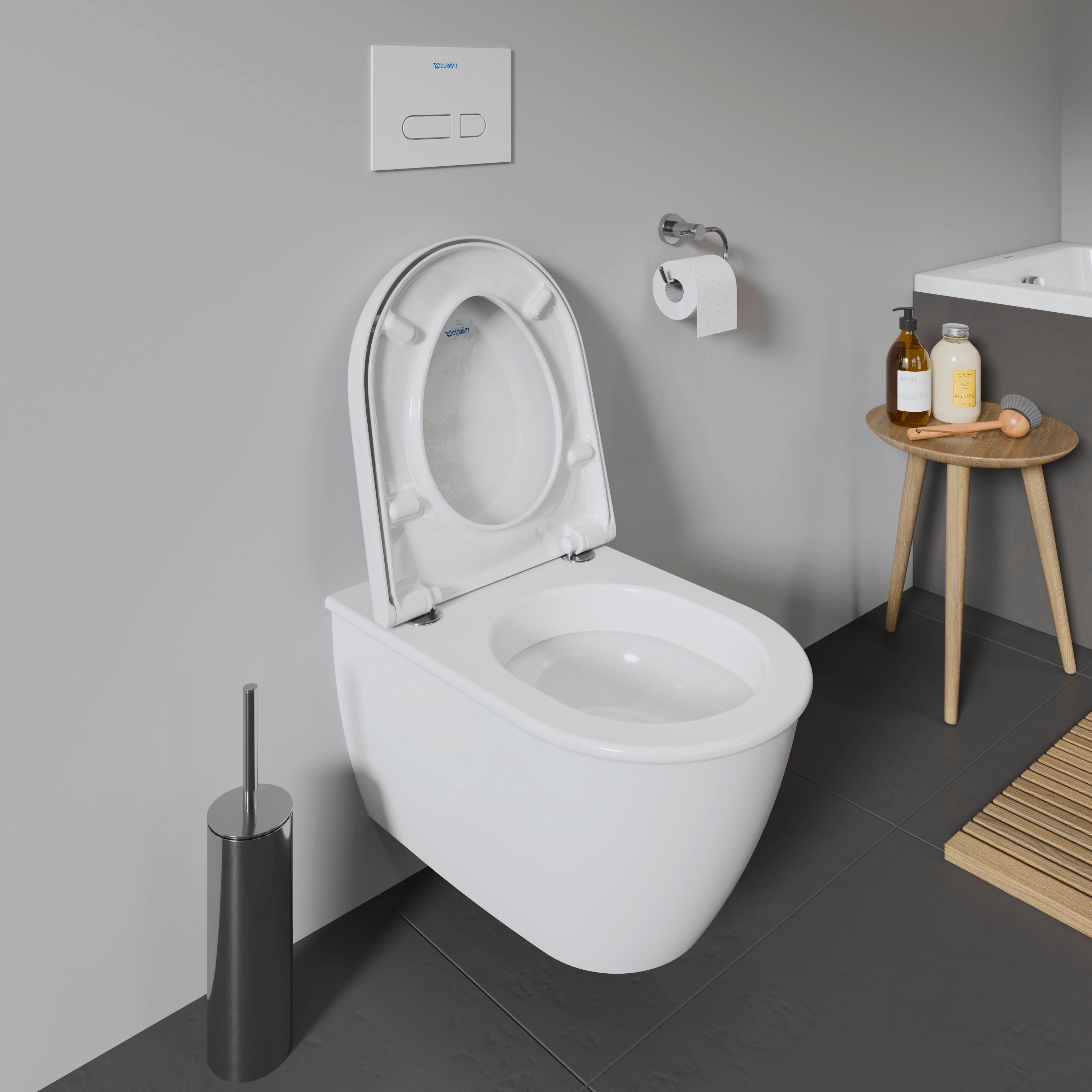 Darling New Round Slow Close Toilet Seat in White