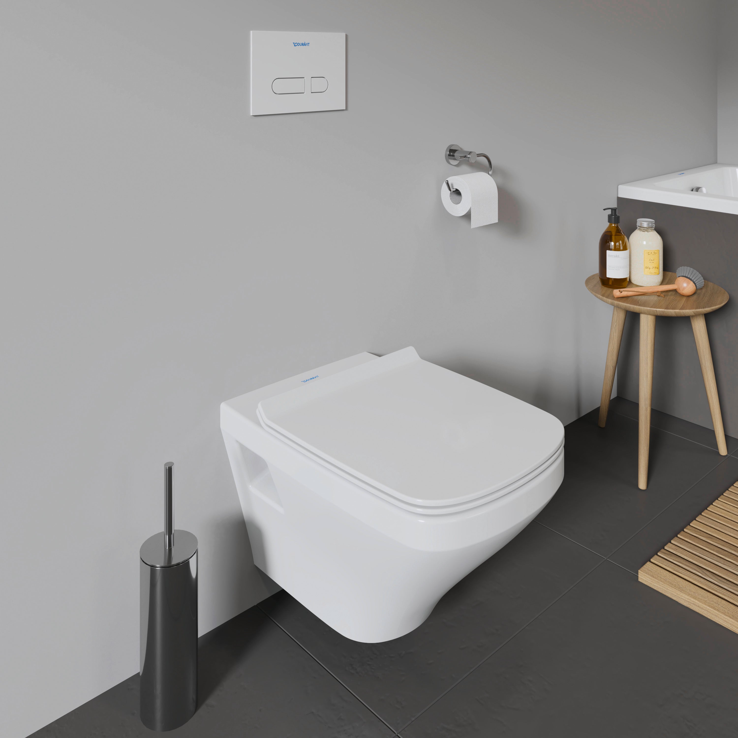 DuraStyle Round Slow Close Toilet Seat in White