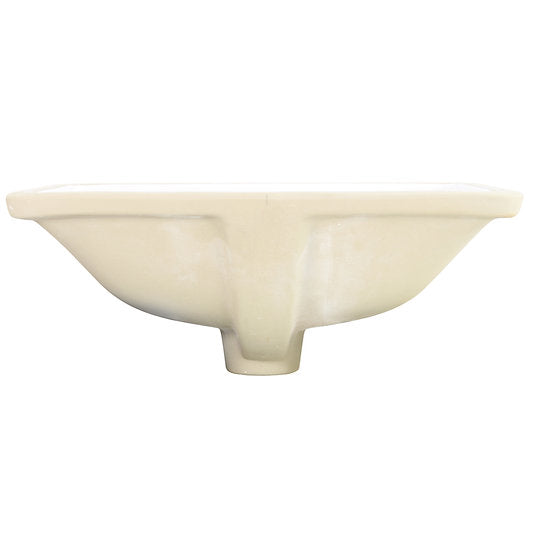 Nantucket Sinks Great Point 18" Ceramic Bathroom Sink, White, UM-16x11-W