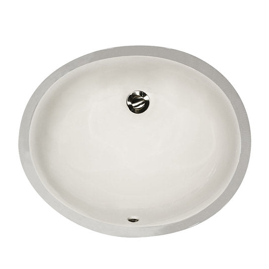 Alternate Image for Nantucket Sinks Great Point 15" x 12.125" Oval Undermount Ceramic - Vitreous China Bathroom Sink, Biscuit, UM-13x10-B