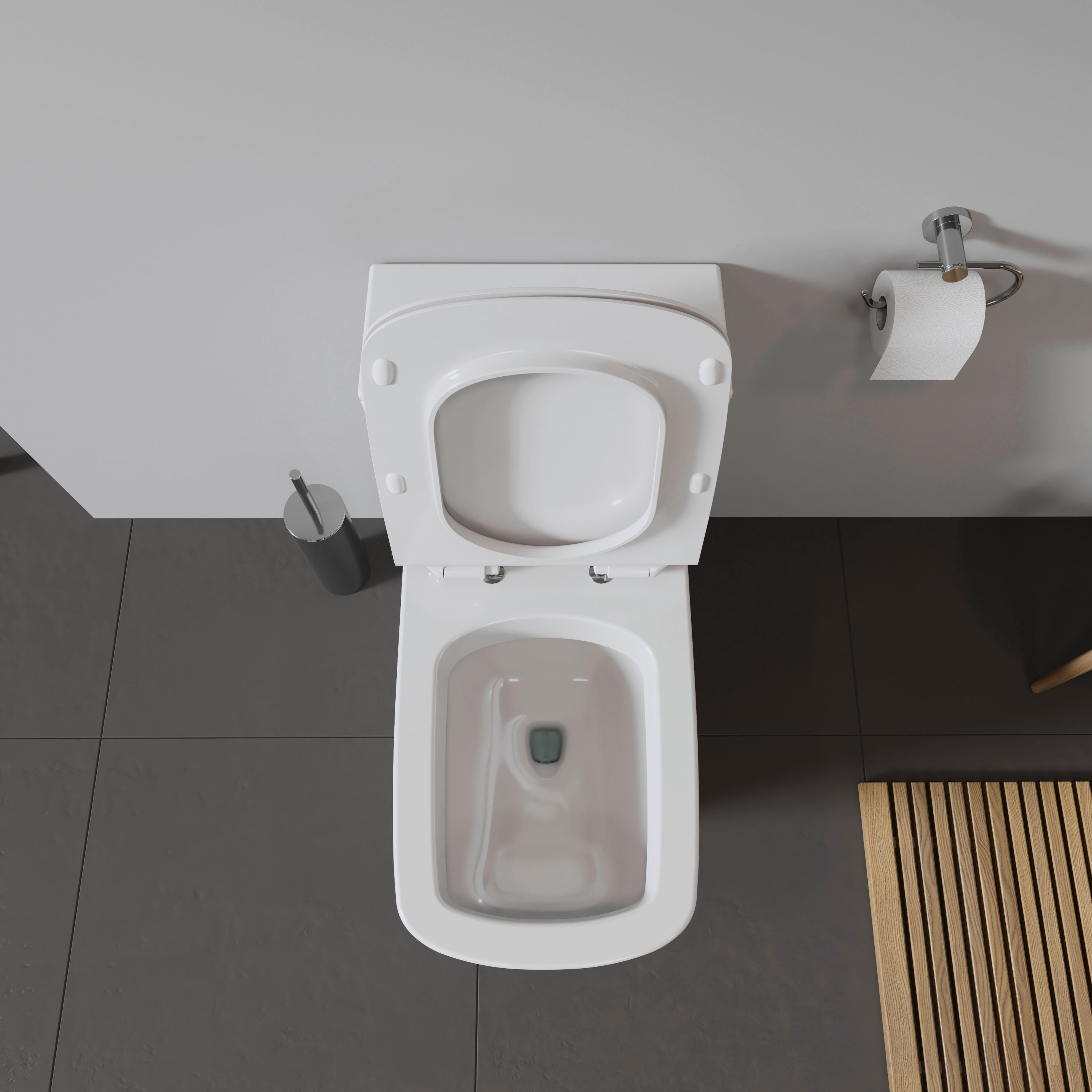 DuraStyle Elongated Slow Close Toilet Seat in White