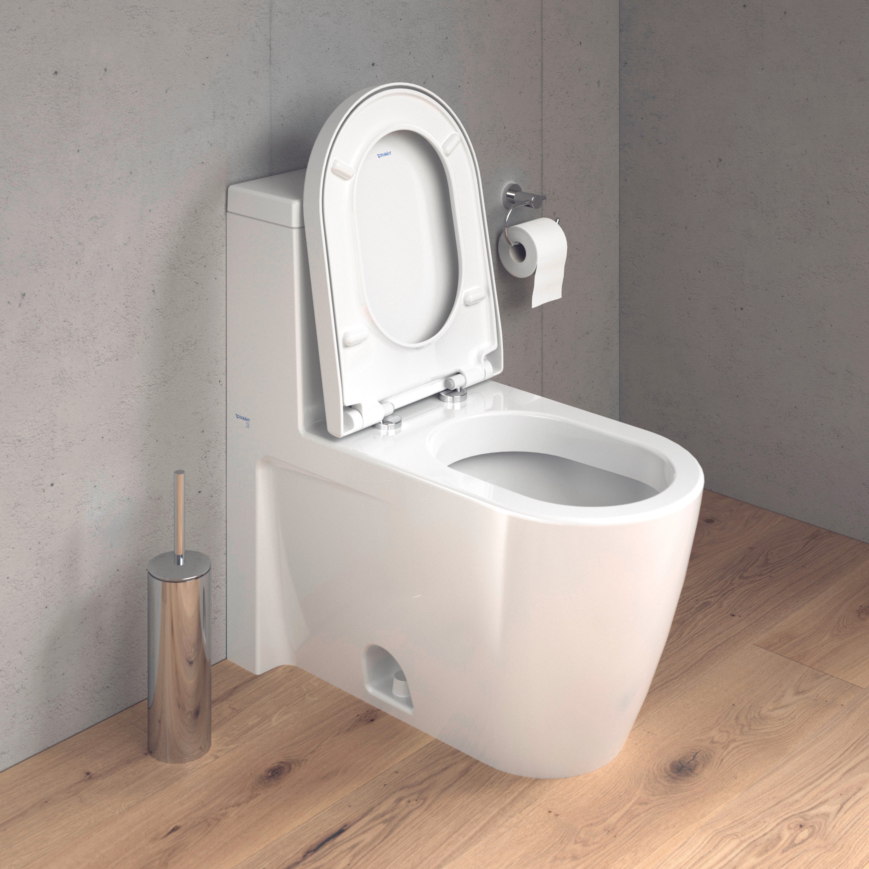 Starck 3 Elongated Slow Close Toilet Seat in White