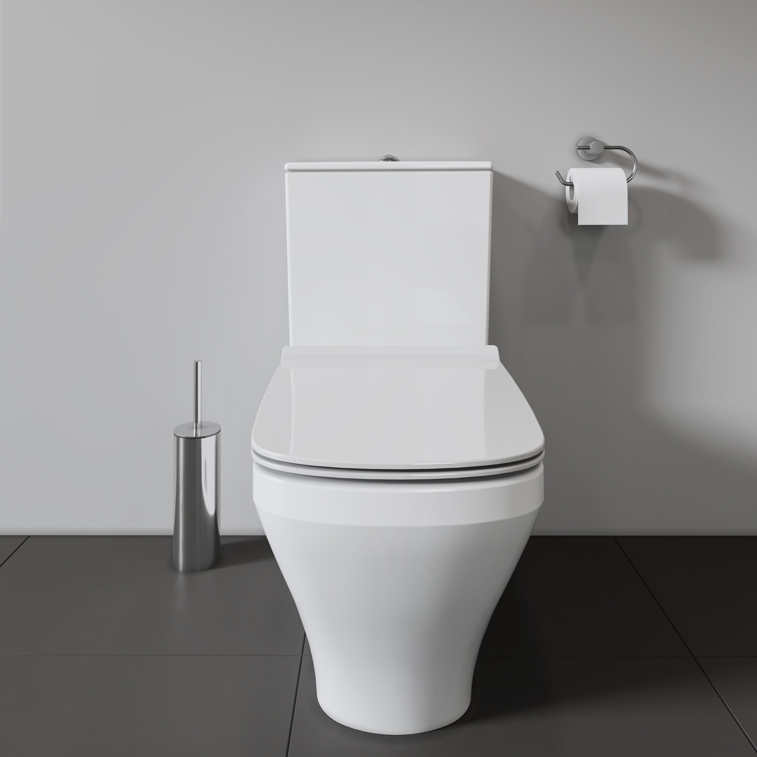 DuraStyle Elongated Slow Close Toilet Seat in White