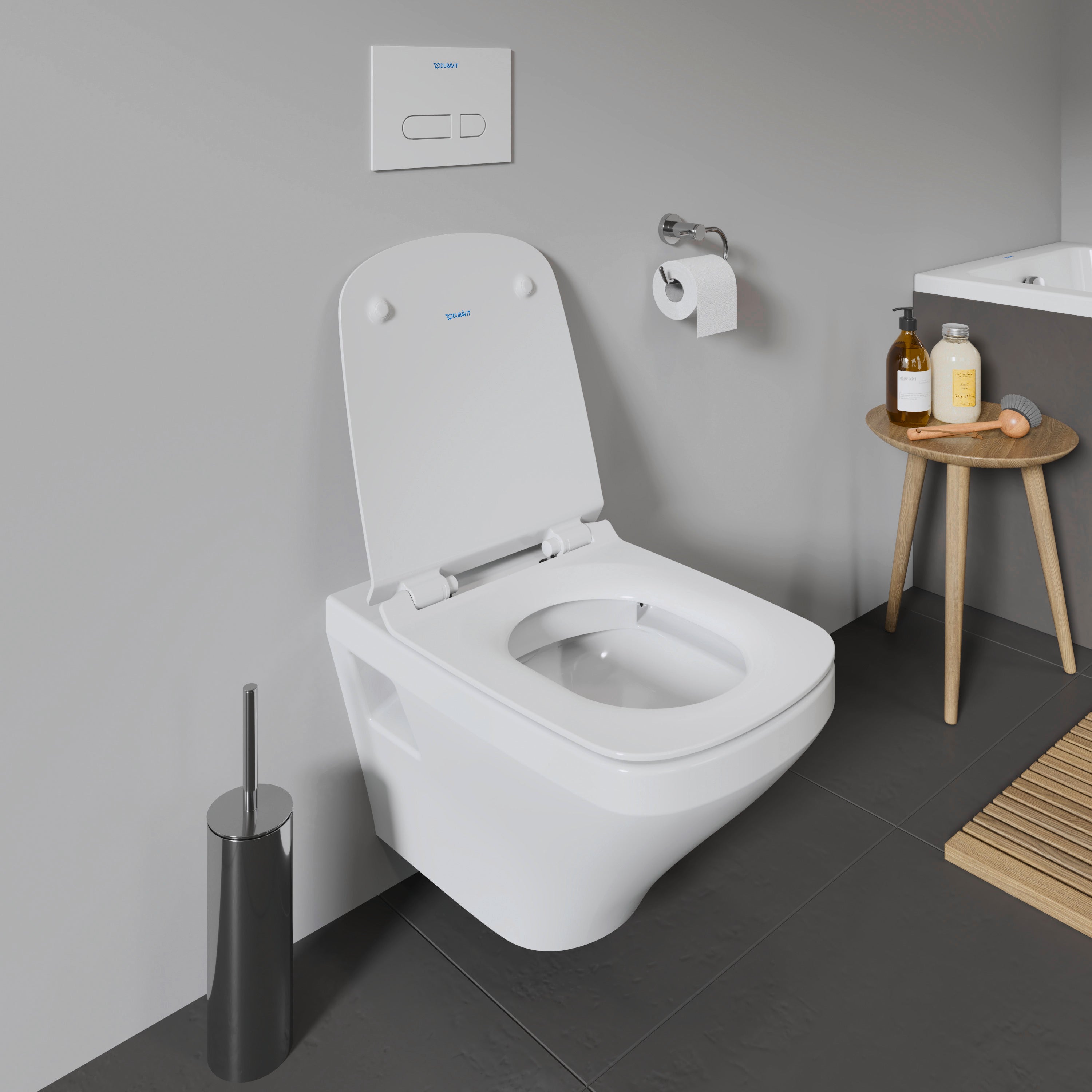 DuraStyle Round Slow Close Toilet Seat in White