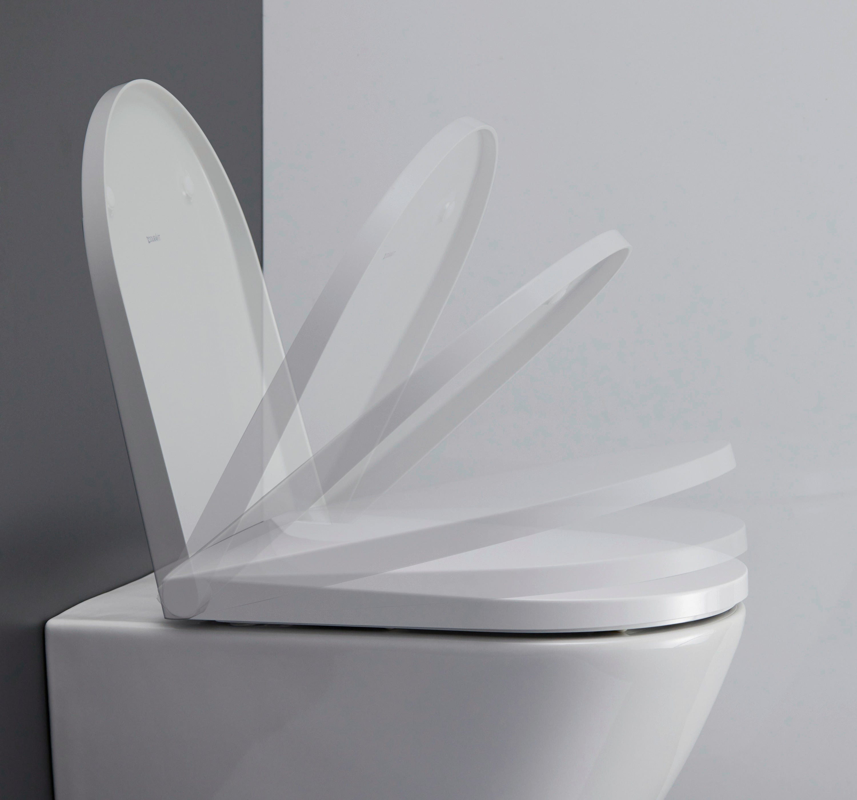 D-Neo Round Slow Close Toilet Seat in White