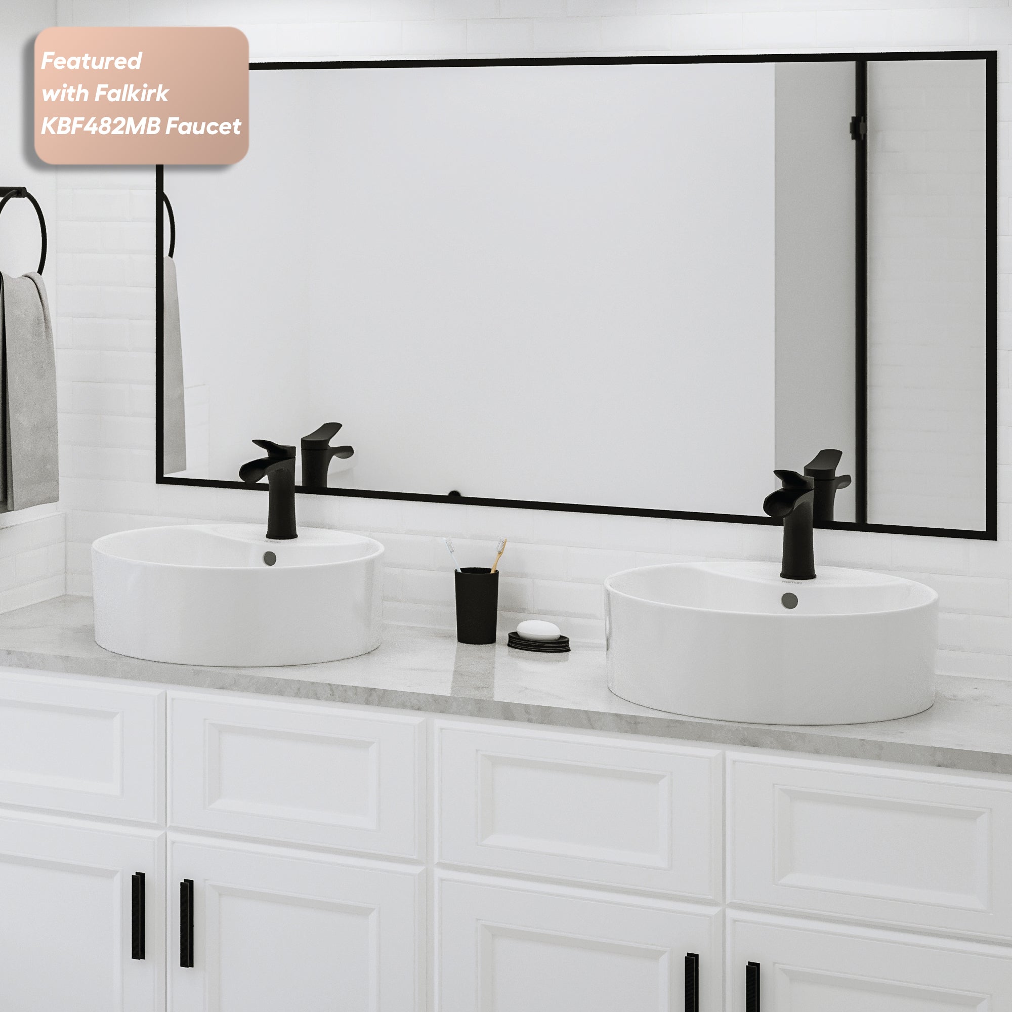 Alternative View of Karran Valera 18.125" x 18.125" x 4.25" Round Vessel Vitreous China ADA Bathroom Sink, White, VC-401-WH