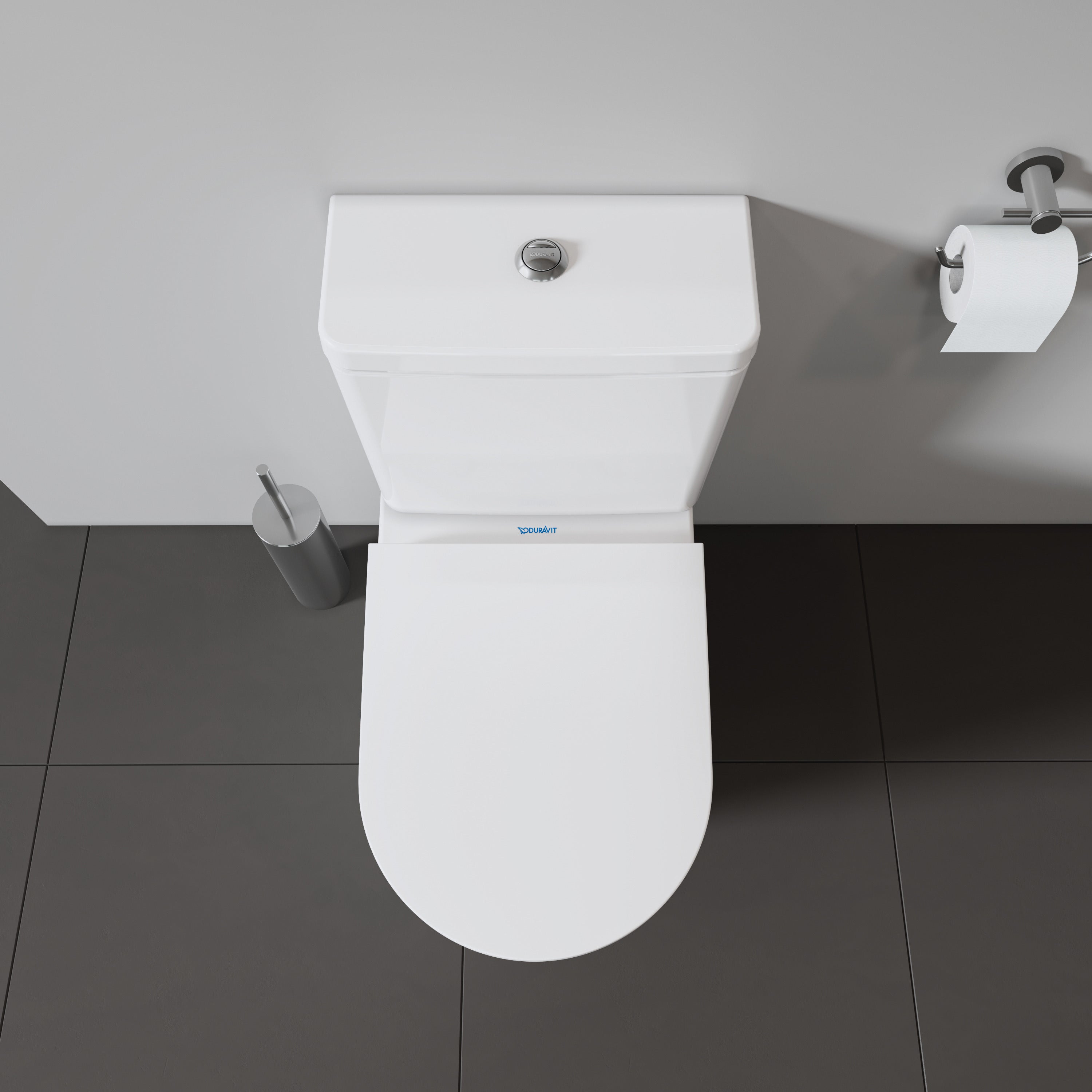 D-Neo Round Slow Close Toilet Seat in White