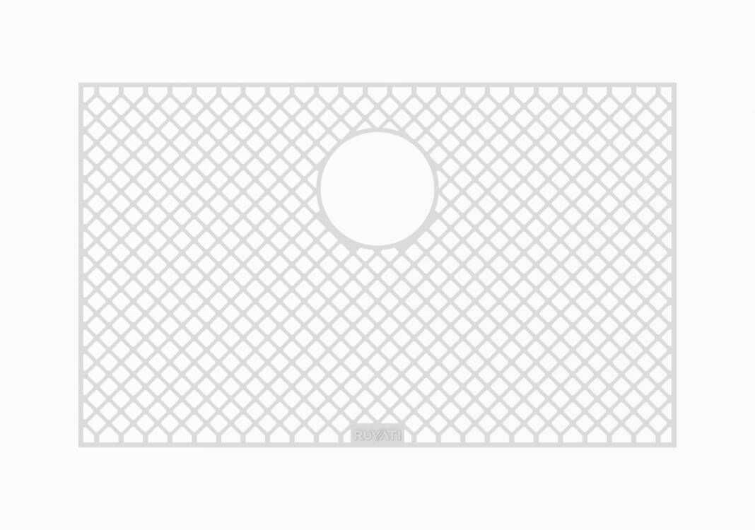 Main Image of Ruvati Silicone Bottom Rinse Grid Sink Mat for RVH8309 Sink, Gray, RVA48309GR
