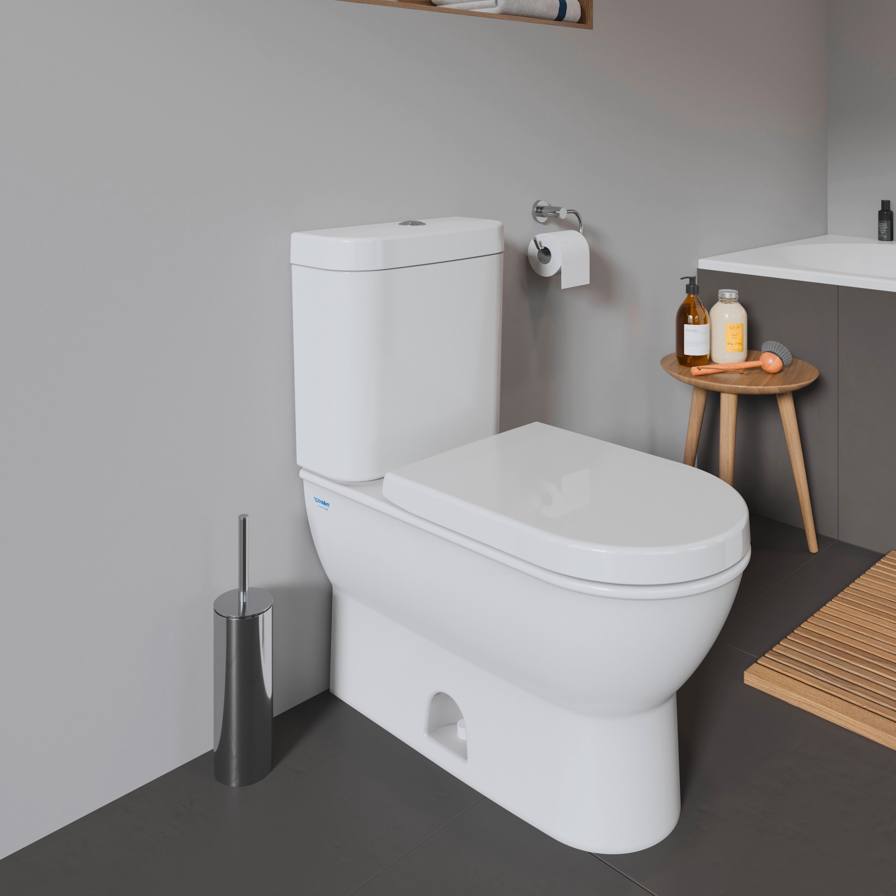 Starck 3 Elongated Slow Close Toilet Seat in White