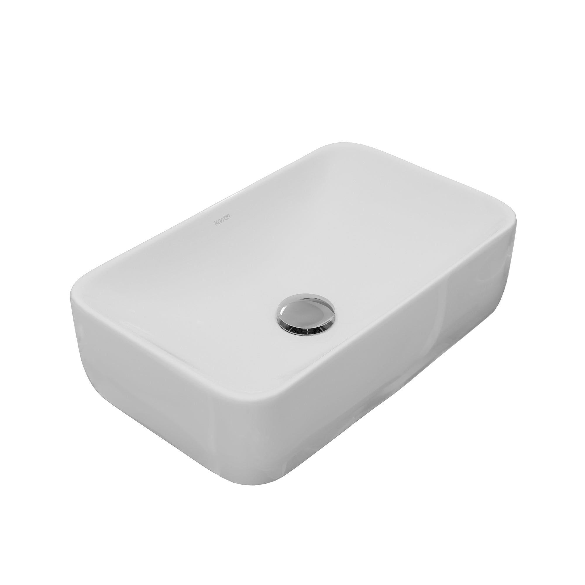Alternative View of Karran Valera 19" x 11.5" x 3.75" Rectangular Vessel Vitreous China ADA Bathroom Sink, White, VC-507-WH