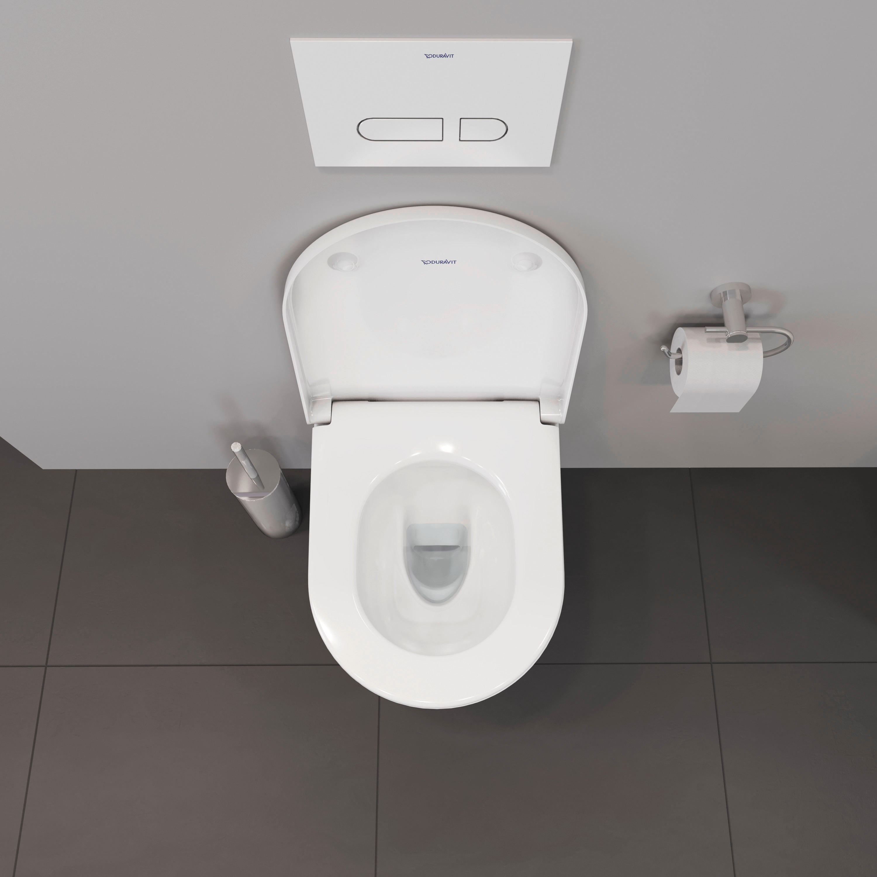 D-Neo Round Slow Close Toilet Seat in White