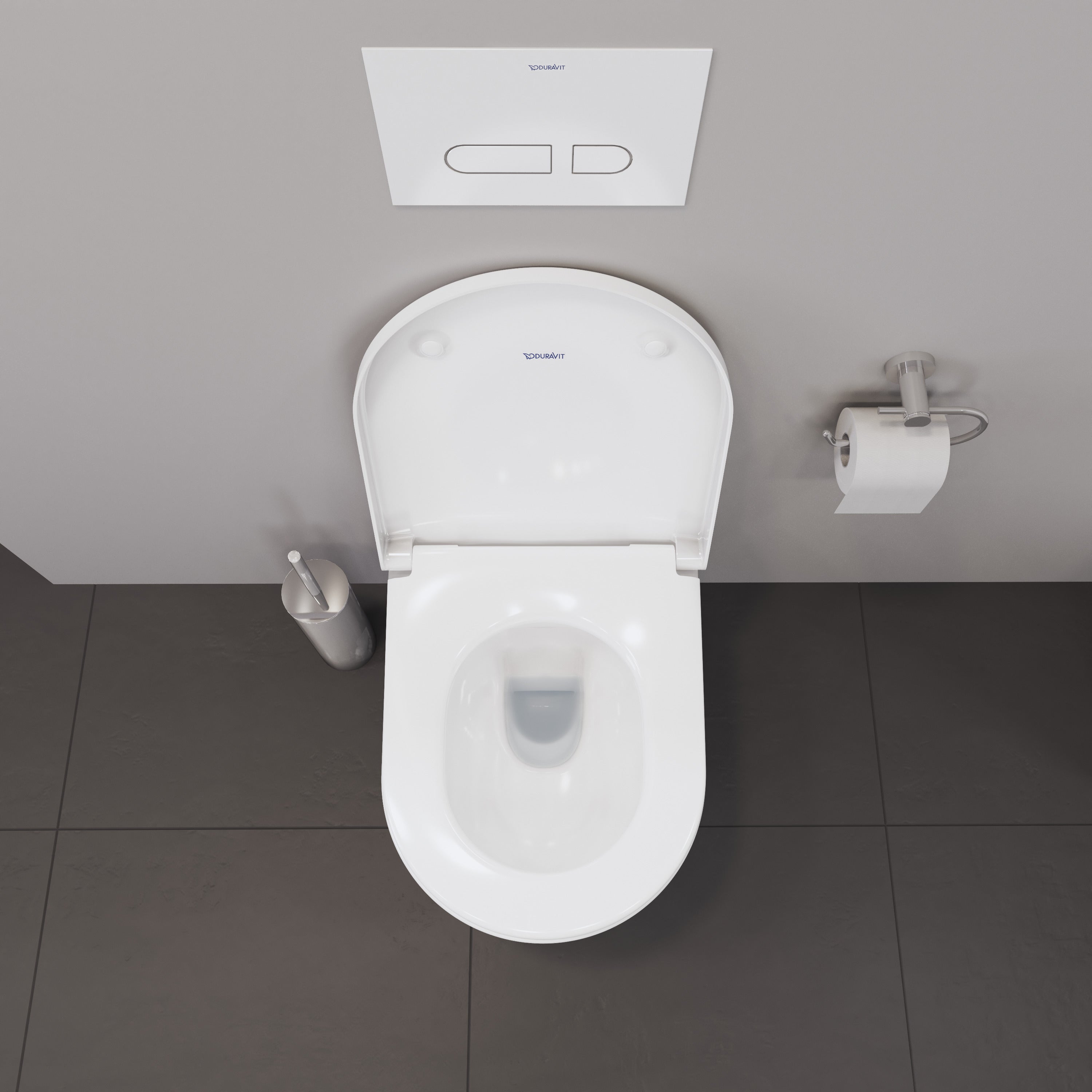 D-Neo Round Slow Close Toilet Seat in White