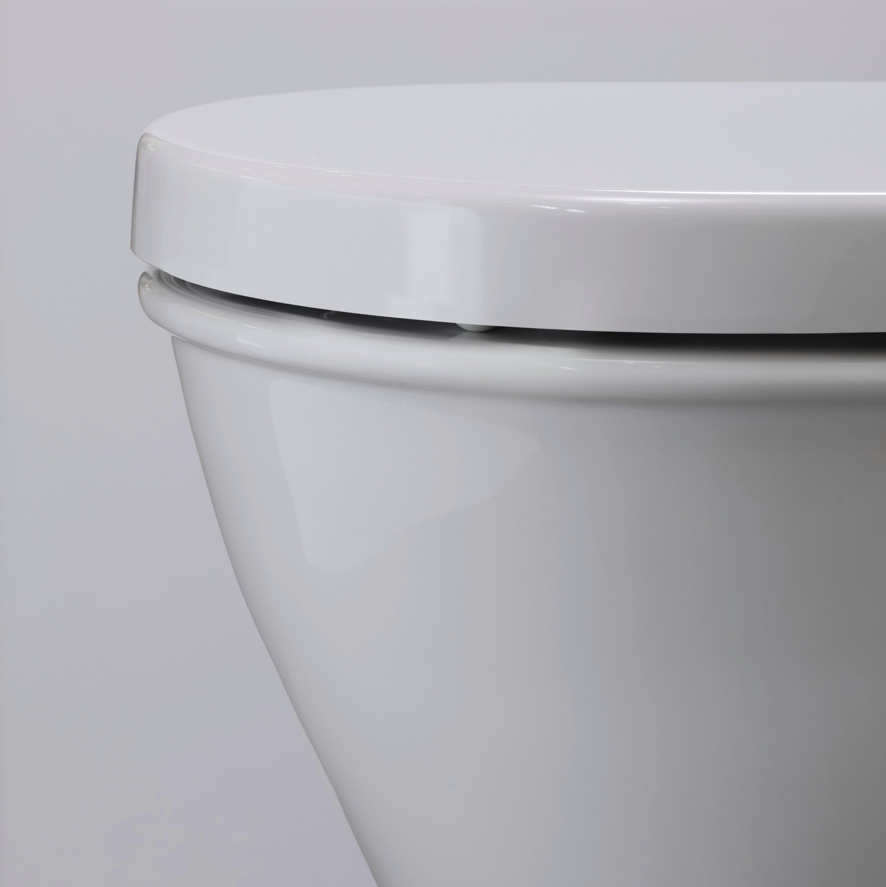 Starck 3 Elongated Slow Close Toilet Seat in White