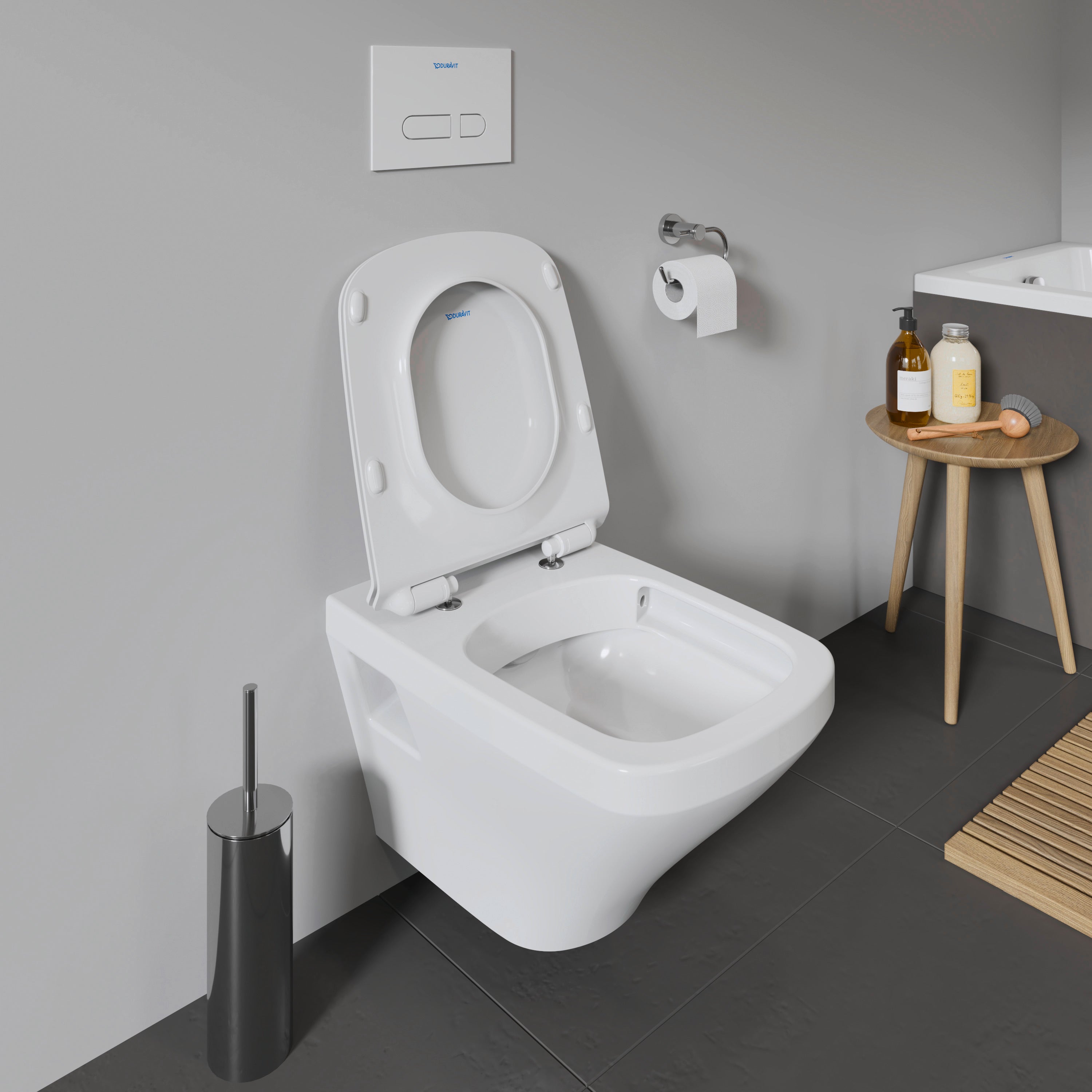 DuraStyle Round Slow Close Toilet Seat in White