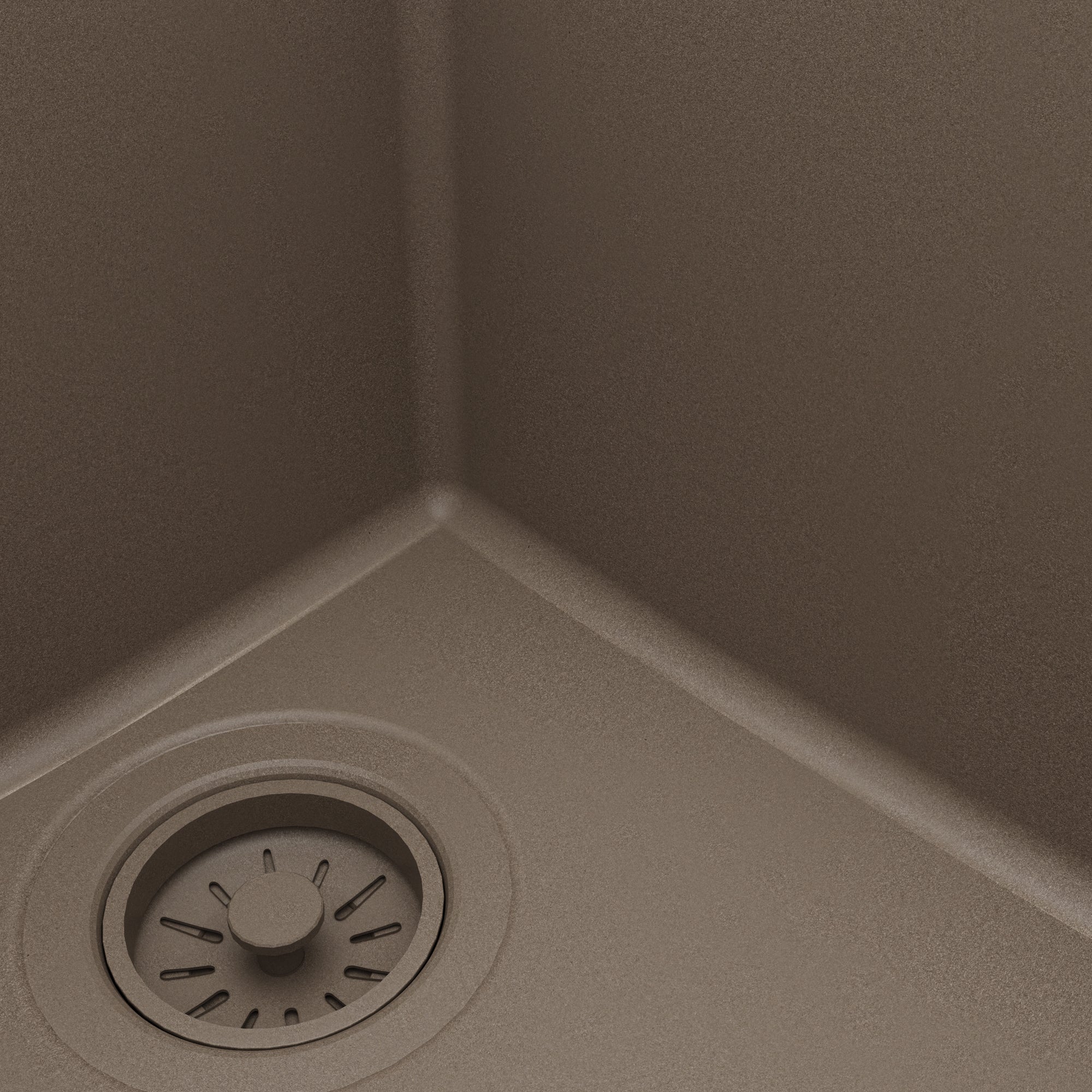 Alternative View of Karran 33" Drop In/Topmount Quartz Composite Kitchen Sink, 60/40 Double Bowl, Concrete, QT-811-CN