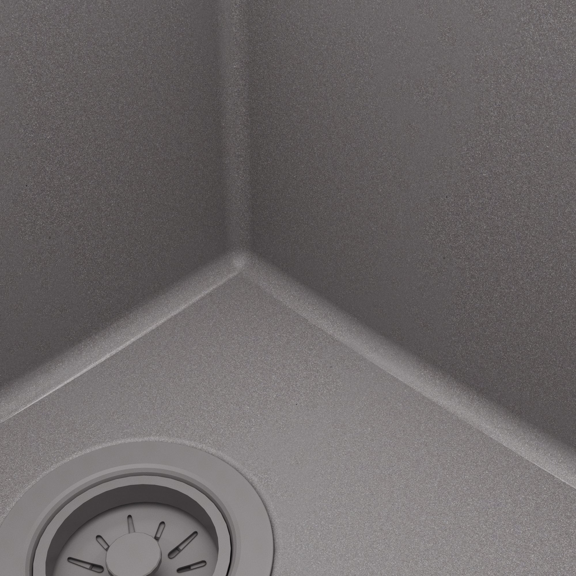 Alternative View of Karran 32" Undermount Quartz Composite Kitchen Sink, 50/50 Double Bowl, Grey, QU-810-GR