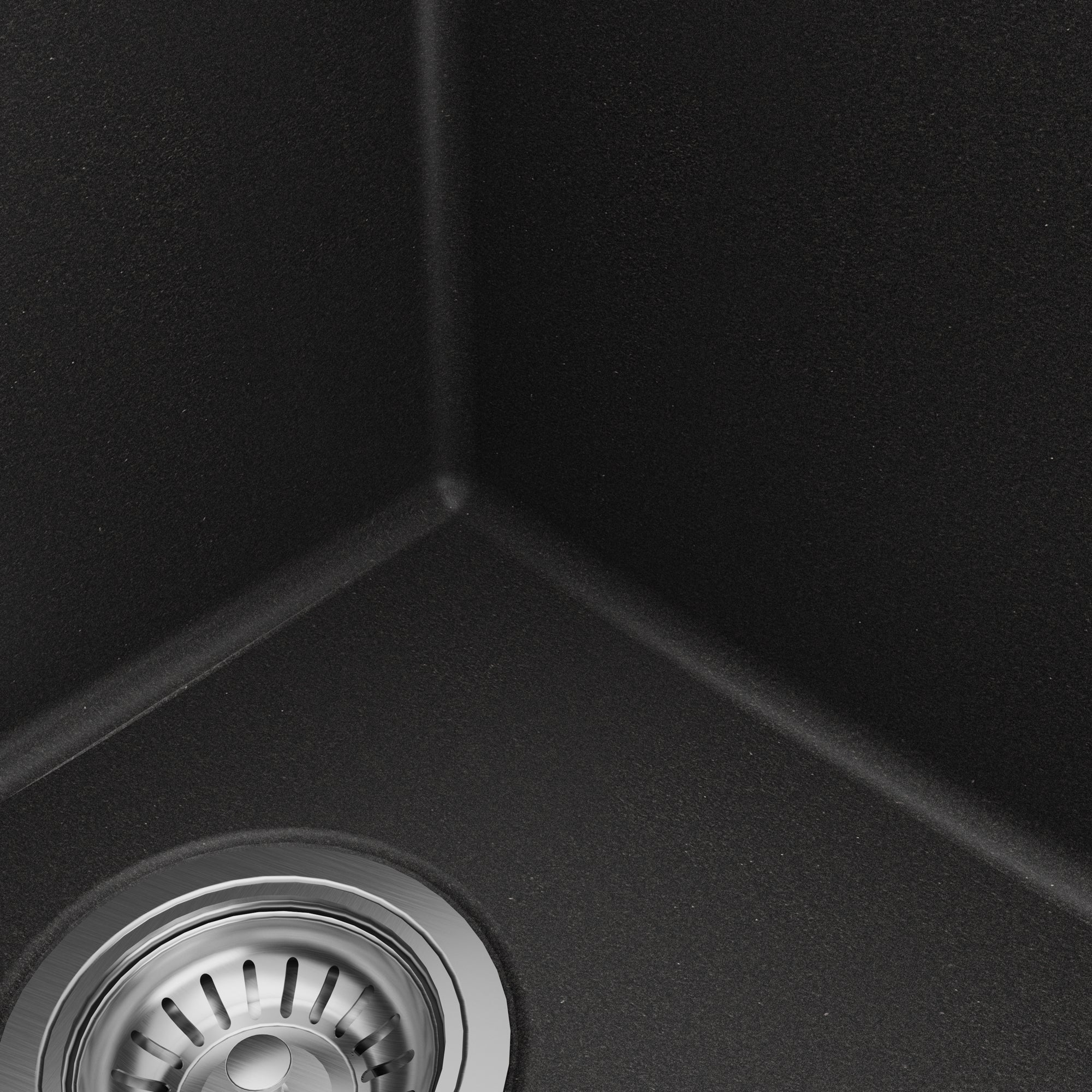 Alternative View of Karran 32" Undermount Quartz Composite Kitchen Sink with Accessories, 50/50 Double Bowl, Black, QU-810-BL-PK1