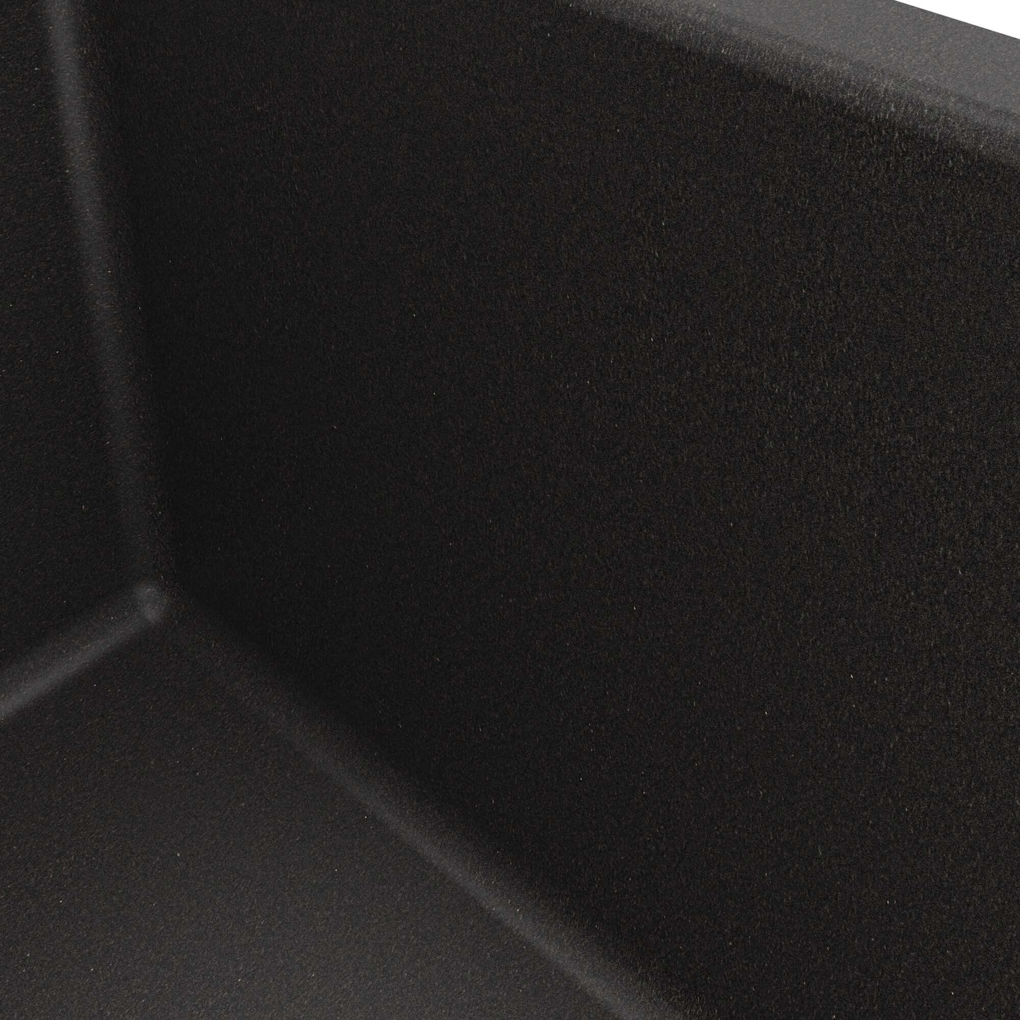 Alternative View of Karran 24" Undermount Quartz Composite Kitchen Sink, Black, QU-820-BL
