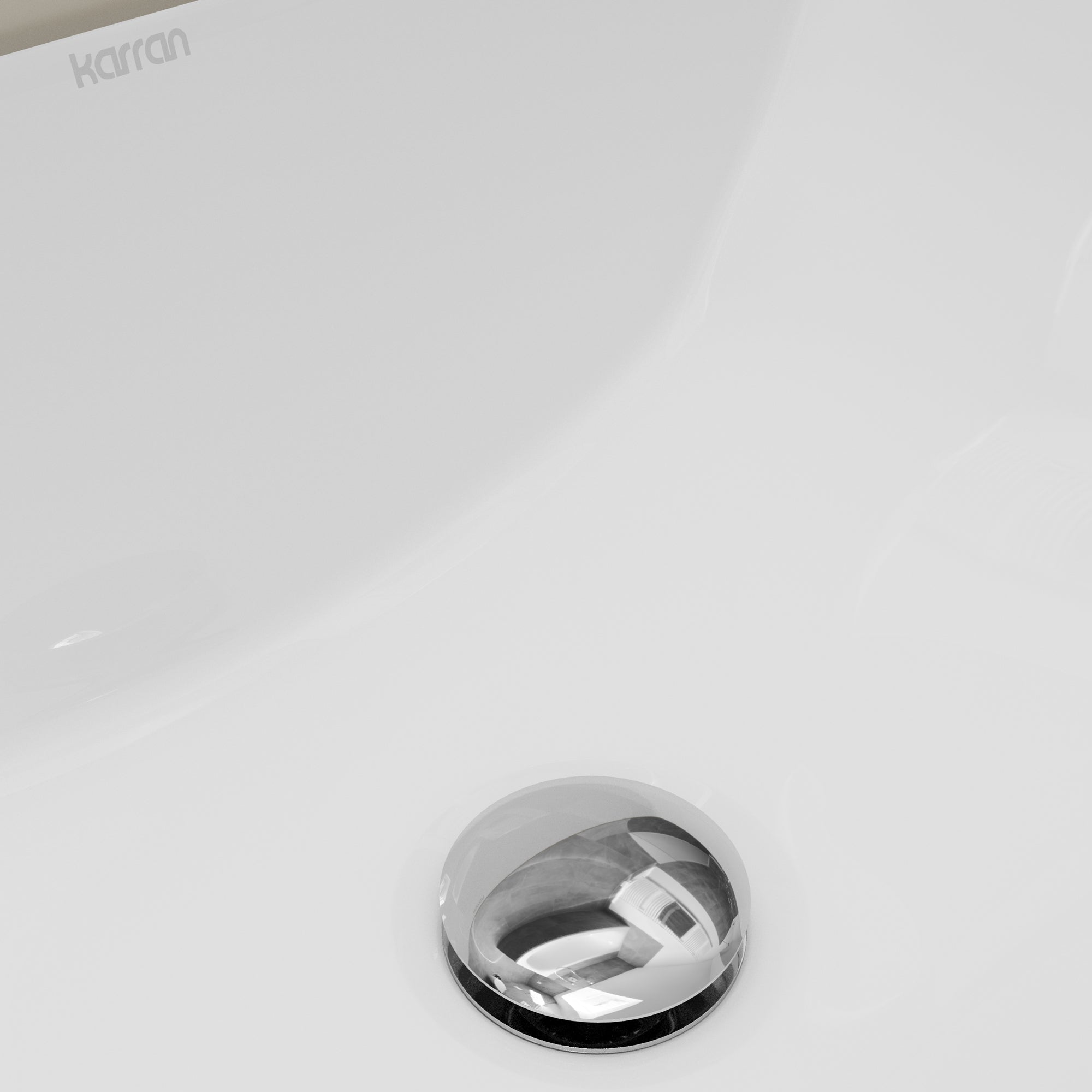 Karran 18 rectangular bathroom sink white product image