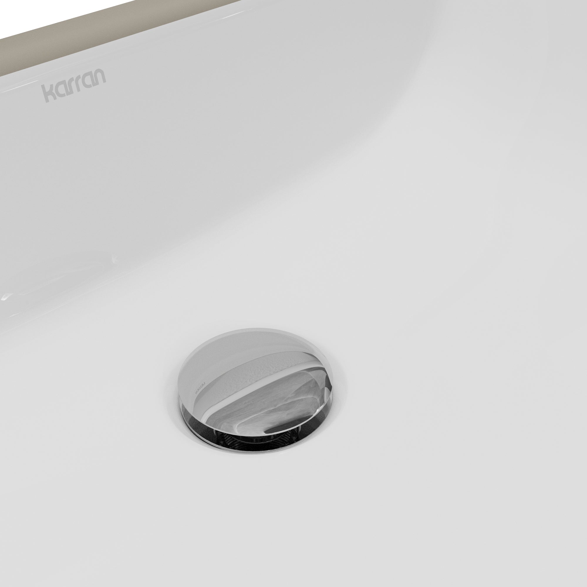 Karran Valera 15" x 20.25" Rectangular Undermount Vitreous China ADA Bathroom Sink, White, VC-114-WH