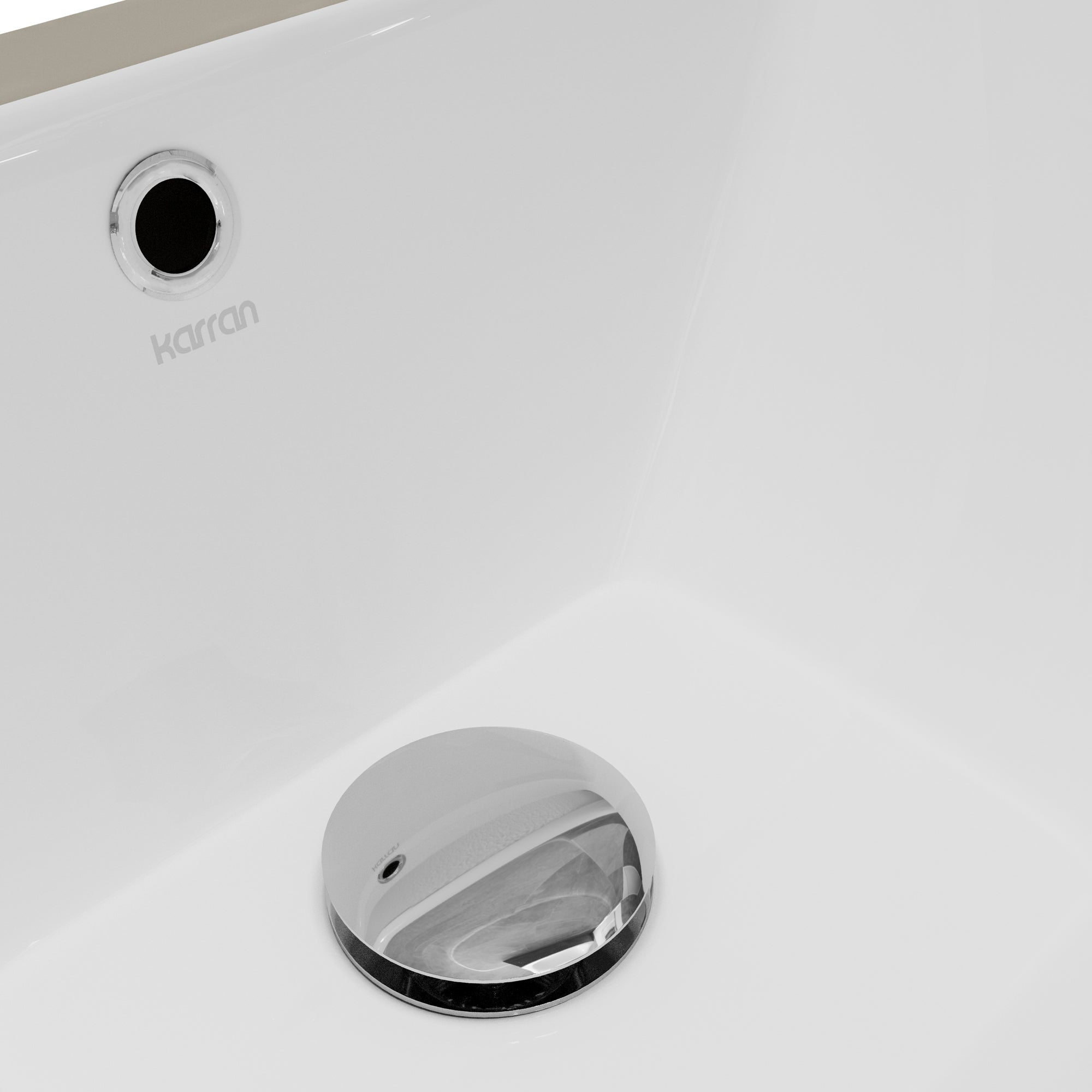 Karran 17 rectangular bathroom sink white product image