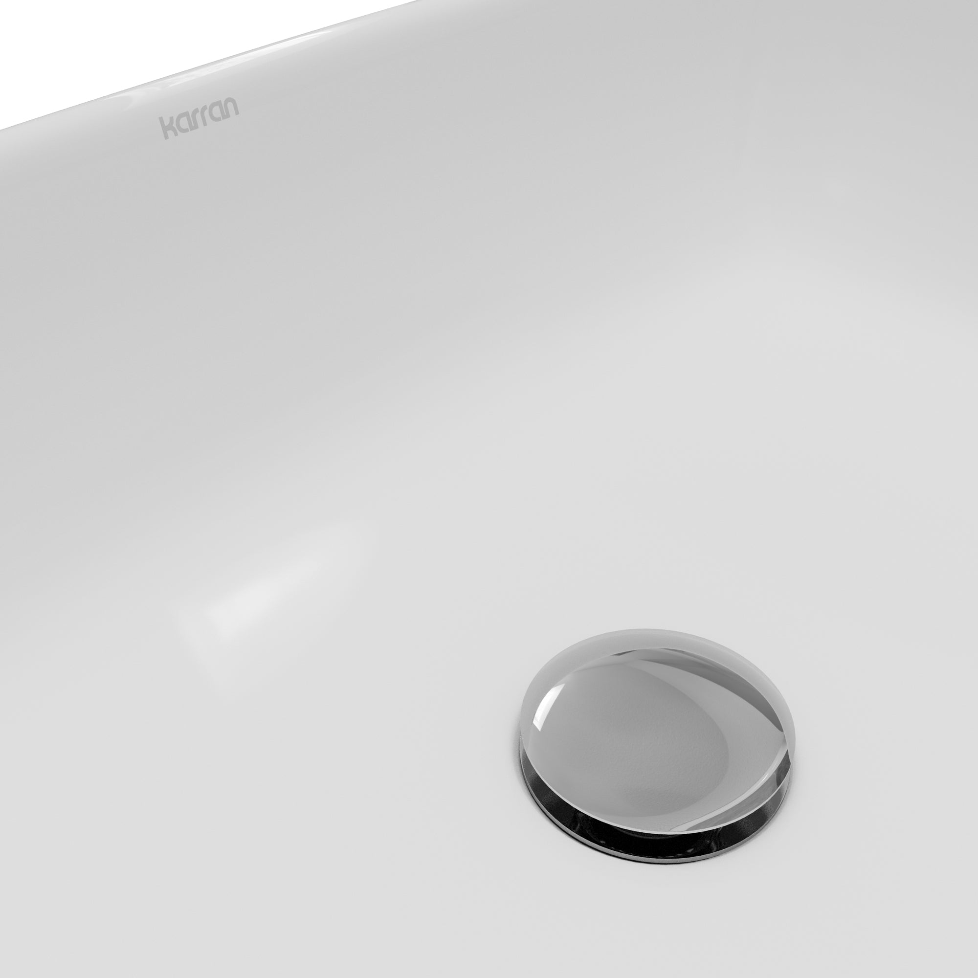 Alternative View of Karran Valera 19" x 13.25" x 4.5" Rectangular Vessel Vitreous China ADA Bathroom Sink, White, VC-502-WH