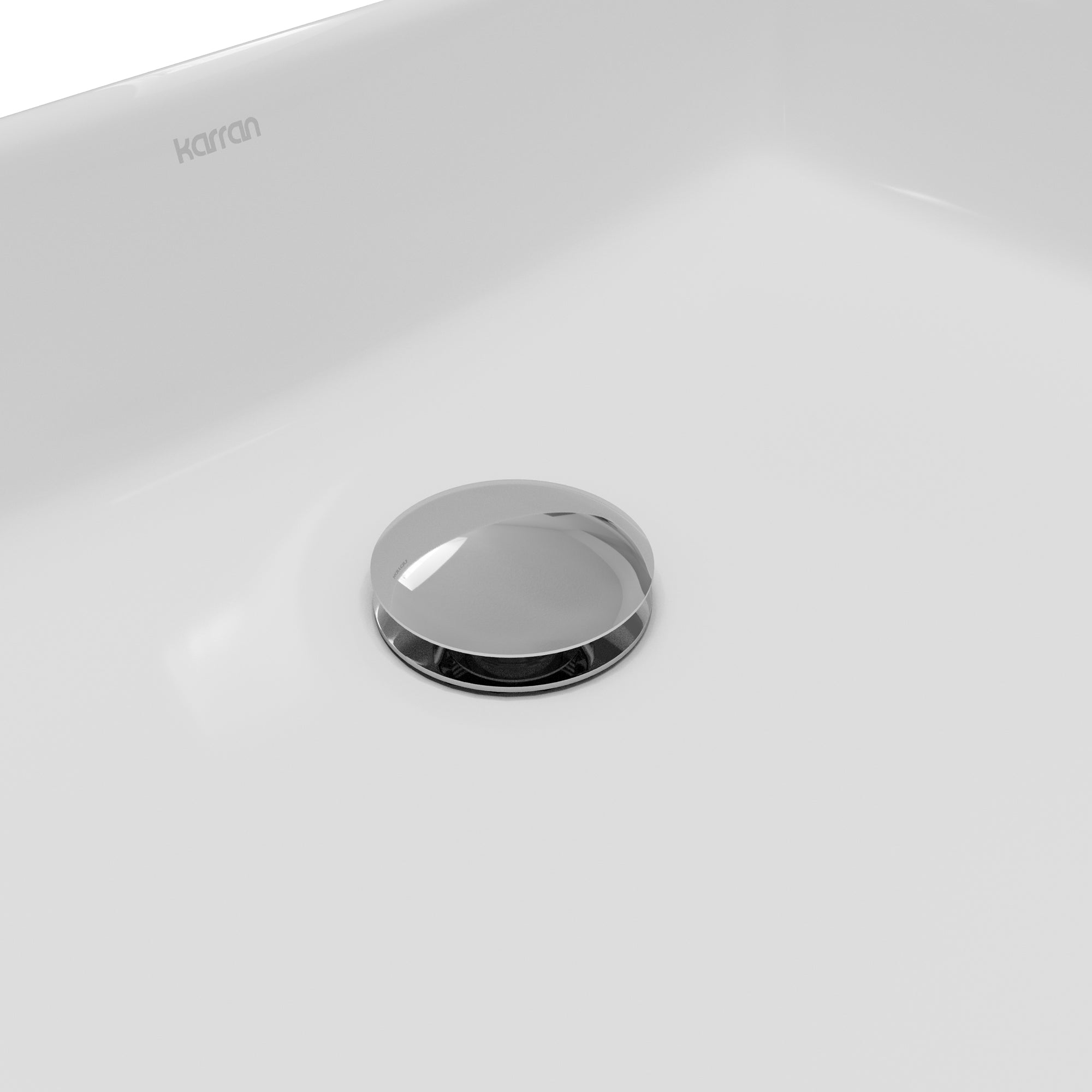 Alternative View of Karran Valera 15.5" x 13" x 3.25" Rectangular Vessel Vitreous China ADA Bathroom Sink, White, VC-503-WH