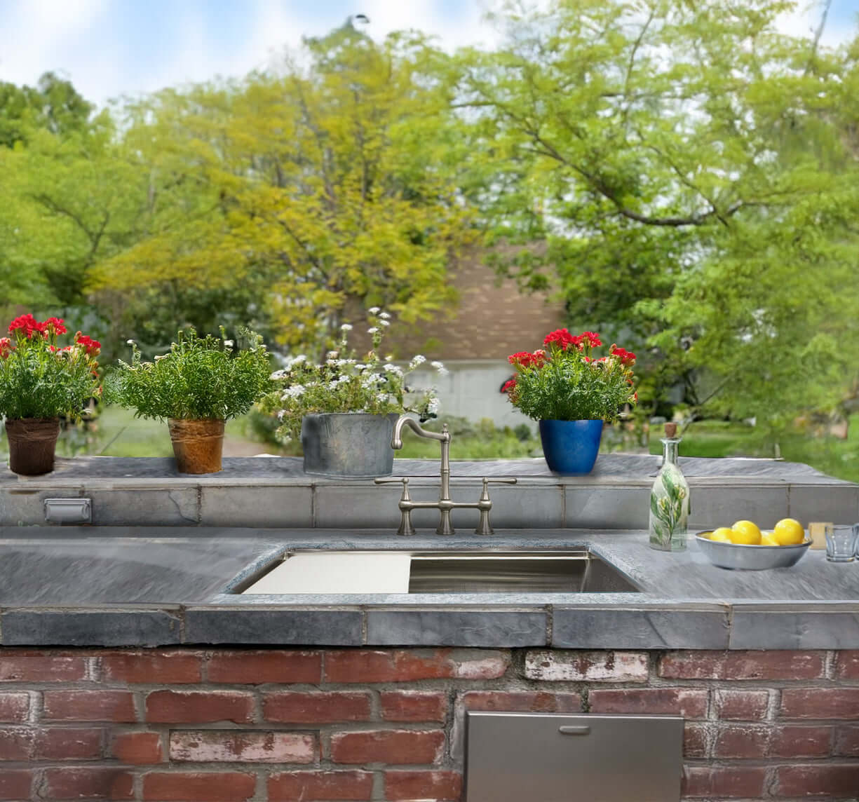 Nantucket Sinks All Weather 32" Undermount 316 Marine Grade Stainless Steel Kitchen Sink with Accessories, 16 Gauge, AW-PS-3219-16