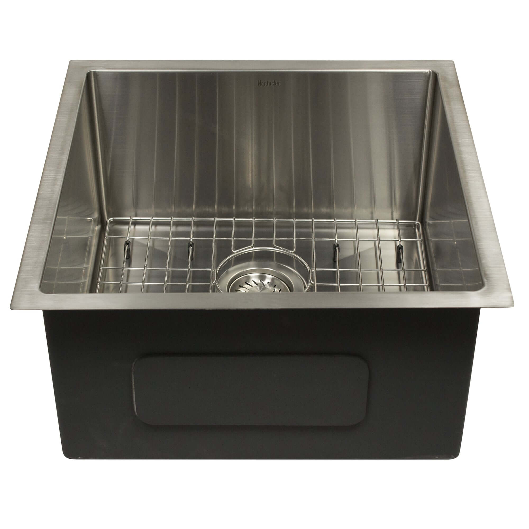 Nantucket Sinks All Weather 19" Square 316 Marine Grade Stainless Steel Workstation Bar/Kitchen Sink with Accessories, 16 Gauge, AW1919-16