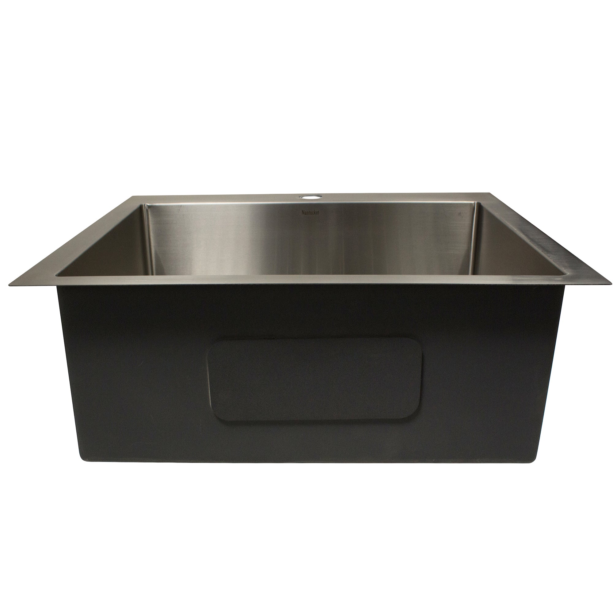 Nantucket Sinks All Weather 25" Drop In/Topmount 316 Marine Grade Stainless Steel Kitchen Sink with Accessories, 16 Gauge, AW2522-16